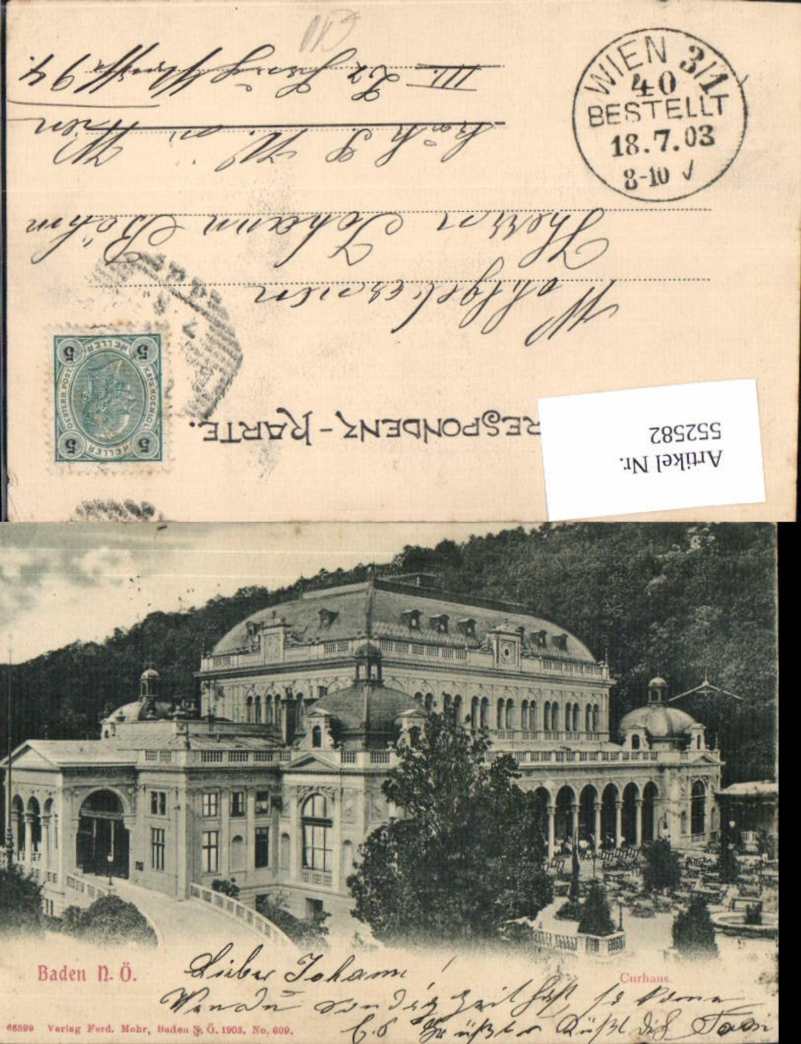 552582,Baden bei Wien Curhaus 1903