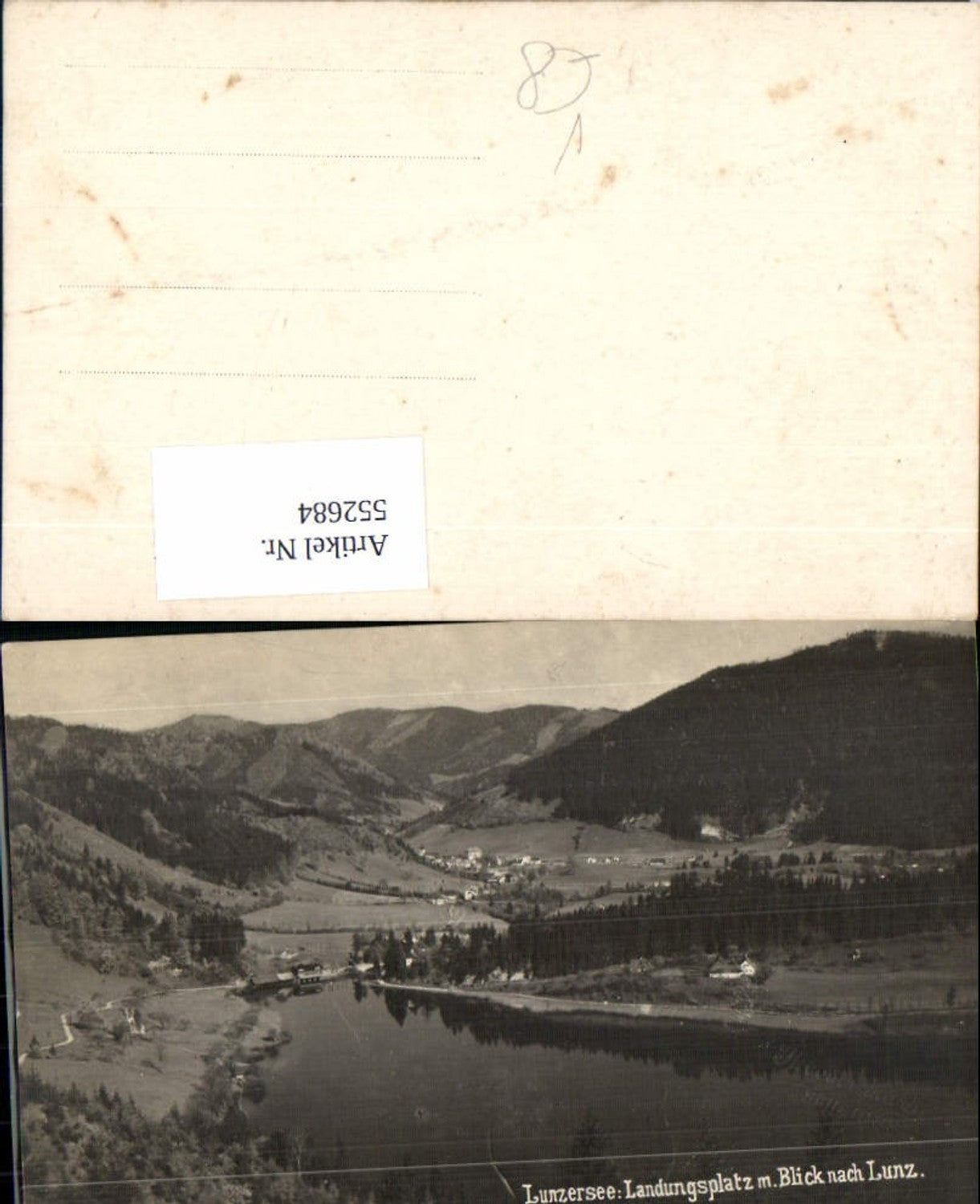552684,Foto-AK Lunzersee Lunz am See Landungsplatz