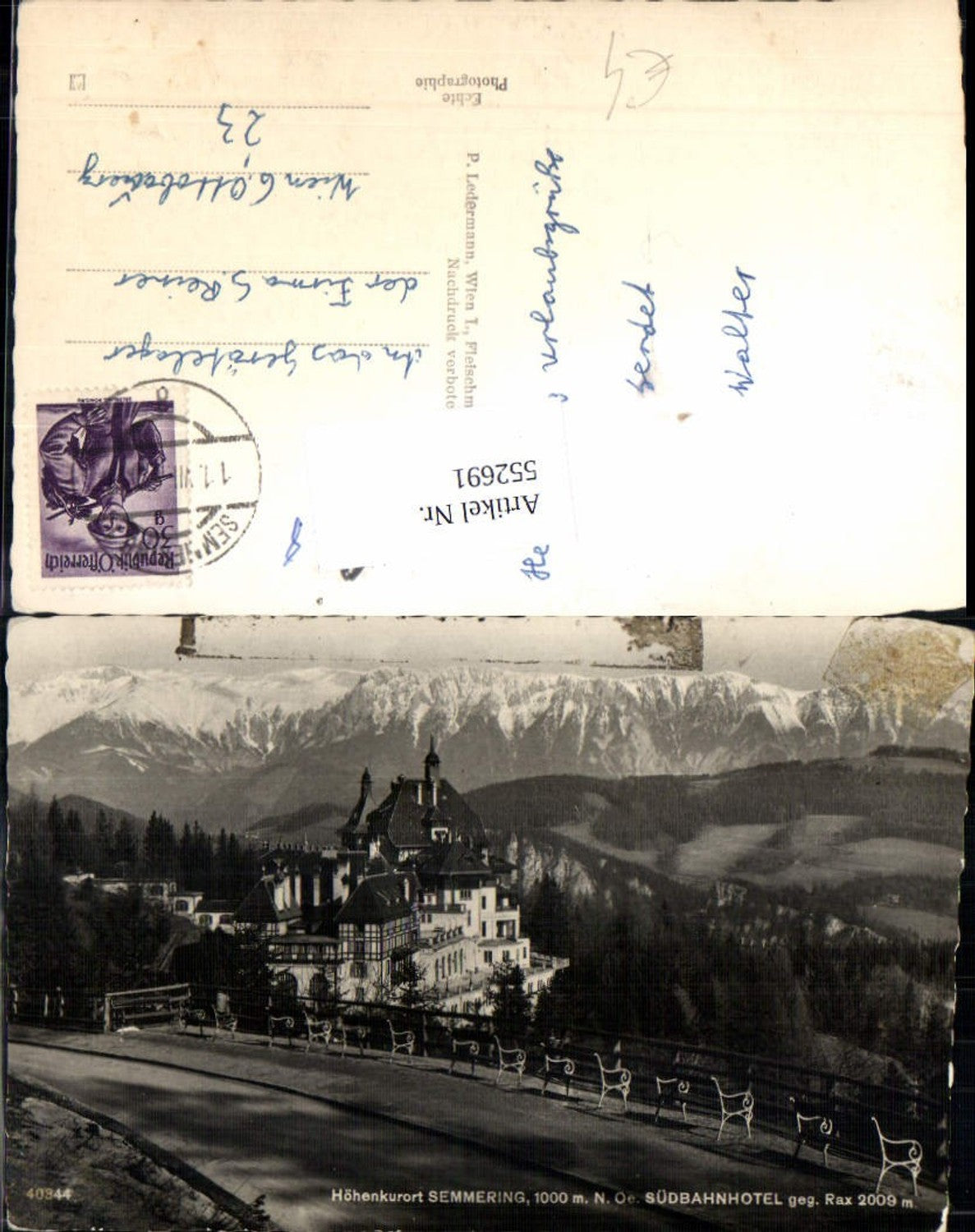 552691,Semmering Südbahnhotel