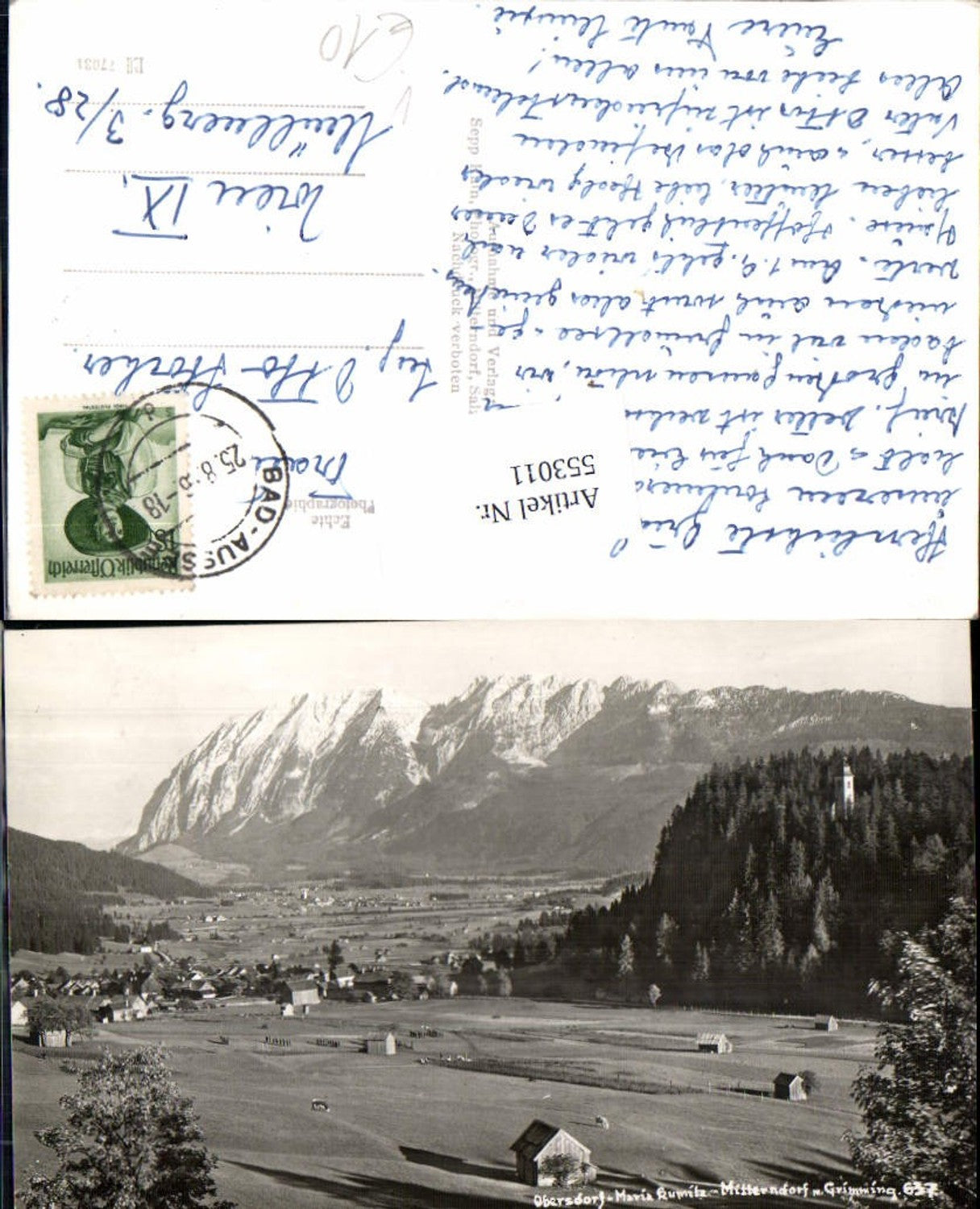 Alte Ansichtskarte – Old Postcard