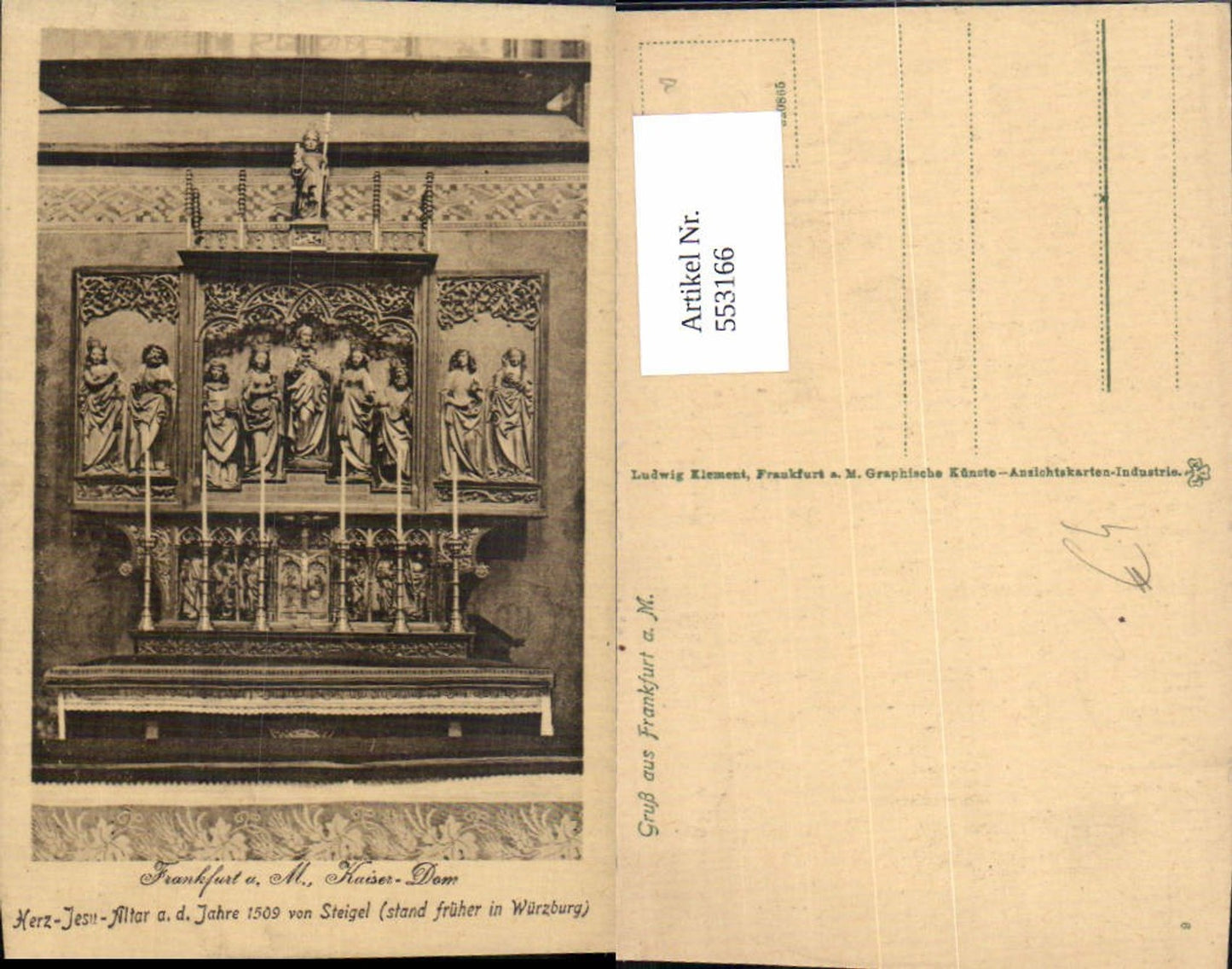 553166,Frankfurt am Main Kaiser Dom Altar