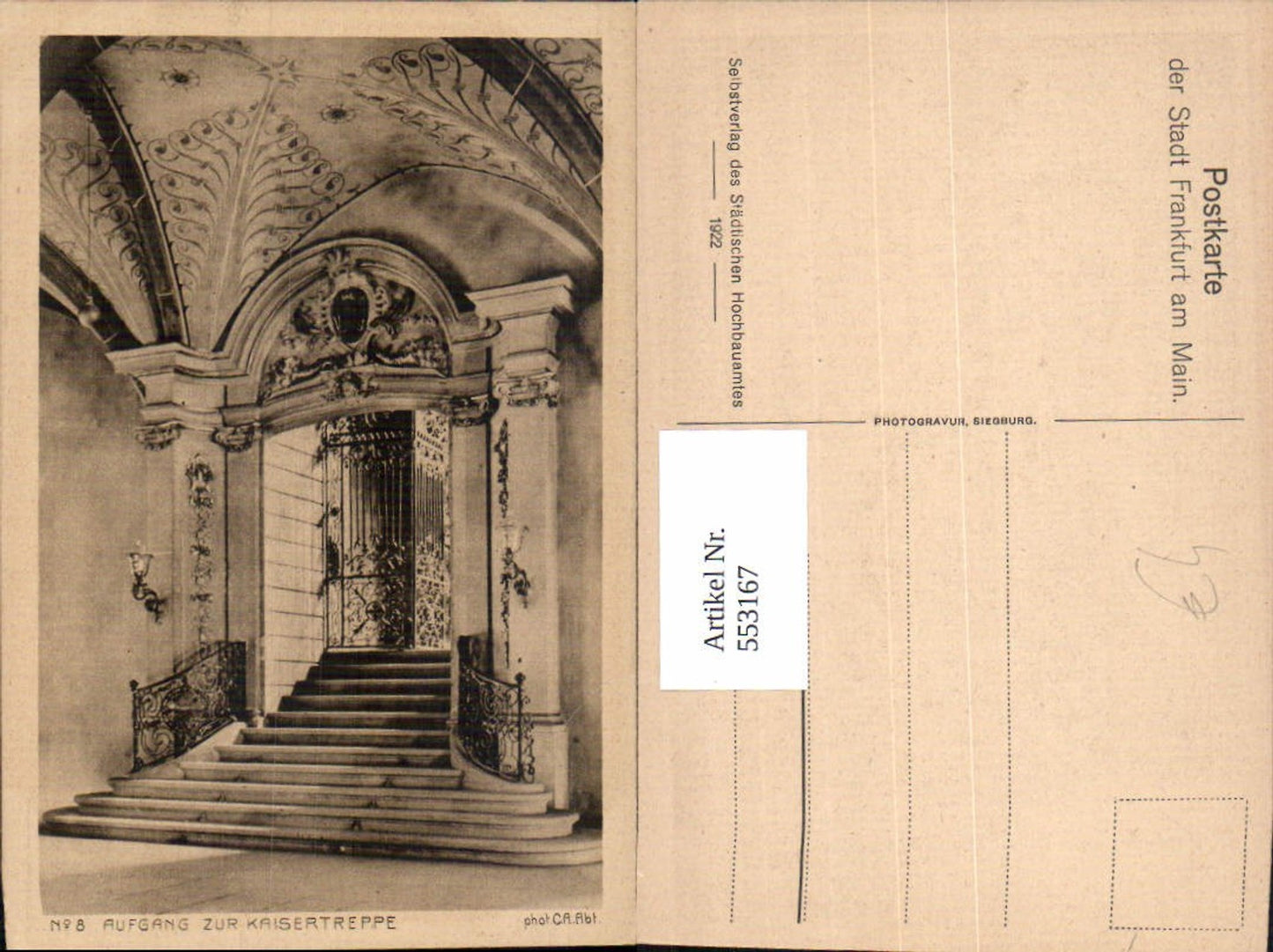 553167,Frankfurt am Main Kaisertreppe Treppe Stiege