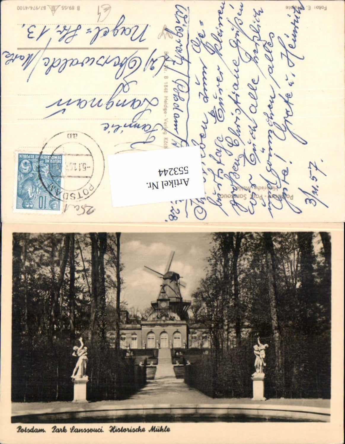 553244, Potsdam Sanssouci Mill Windmill
