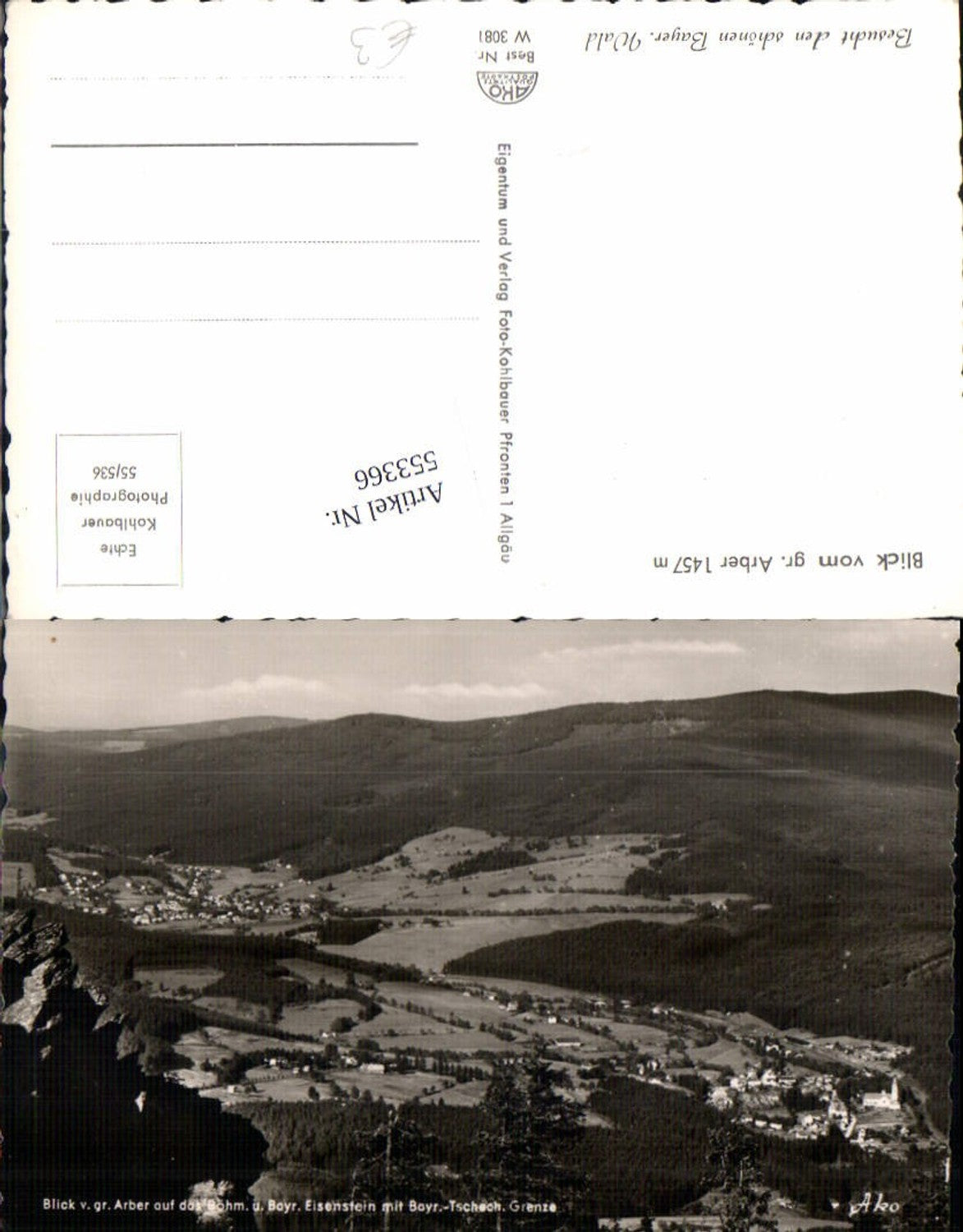 553366,Bayerisch Eisenstein Grenze Tschechien Deutschland LK Regen