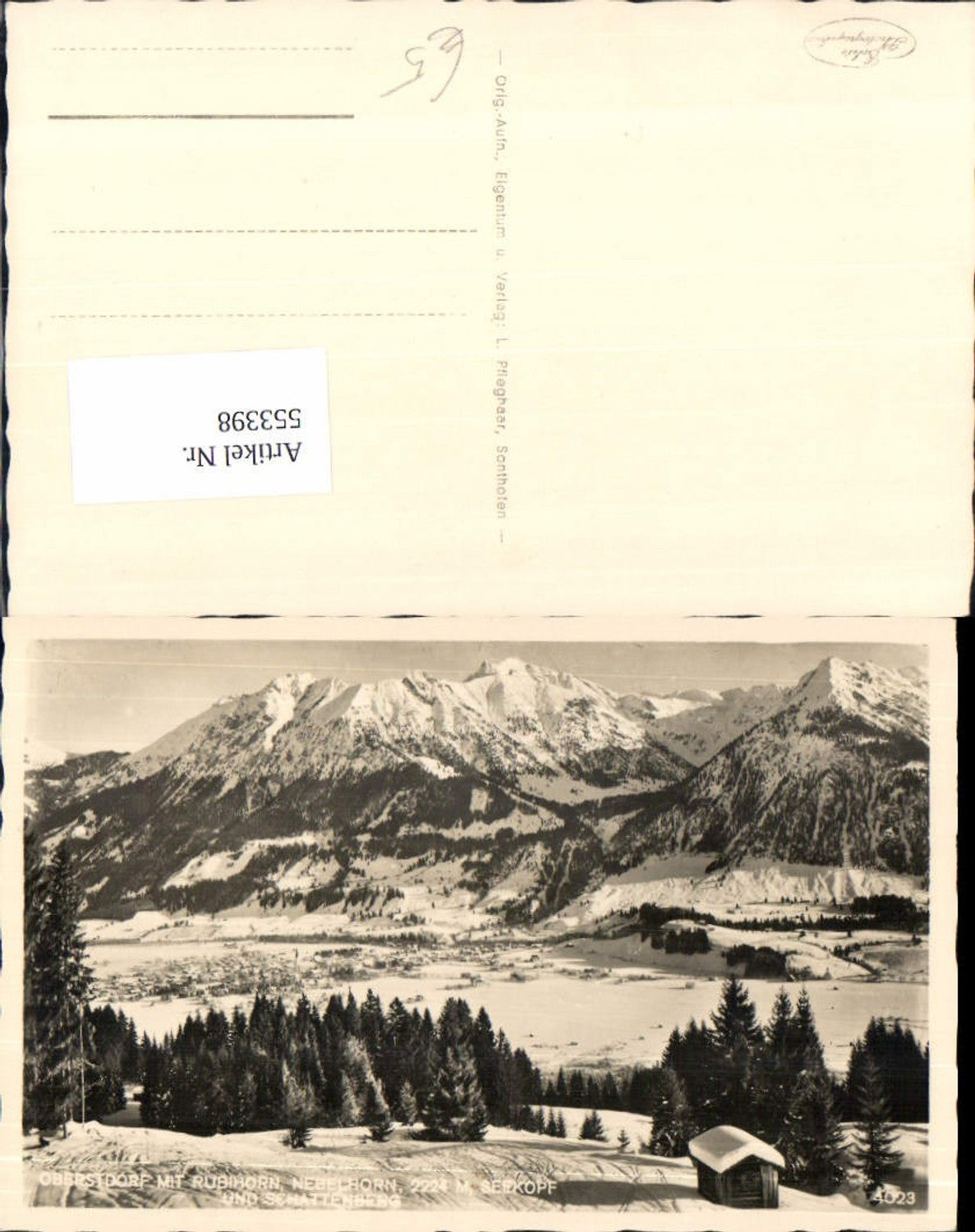 553398,Oberstdorf Schattenberg Rubihorn Seekopf Teilansicht