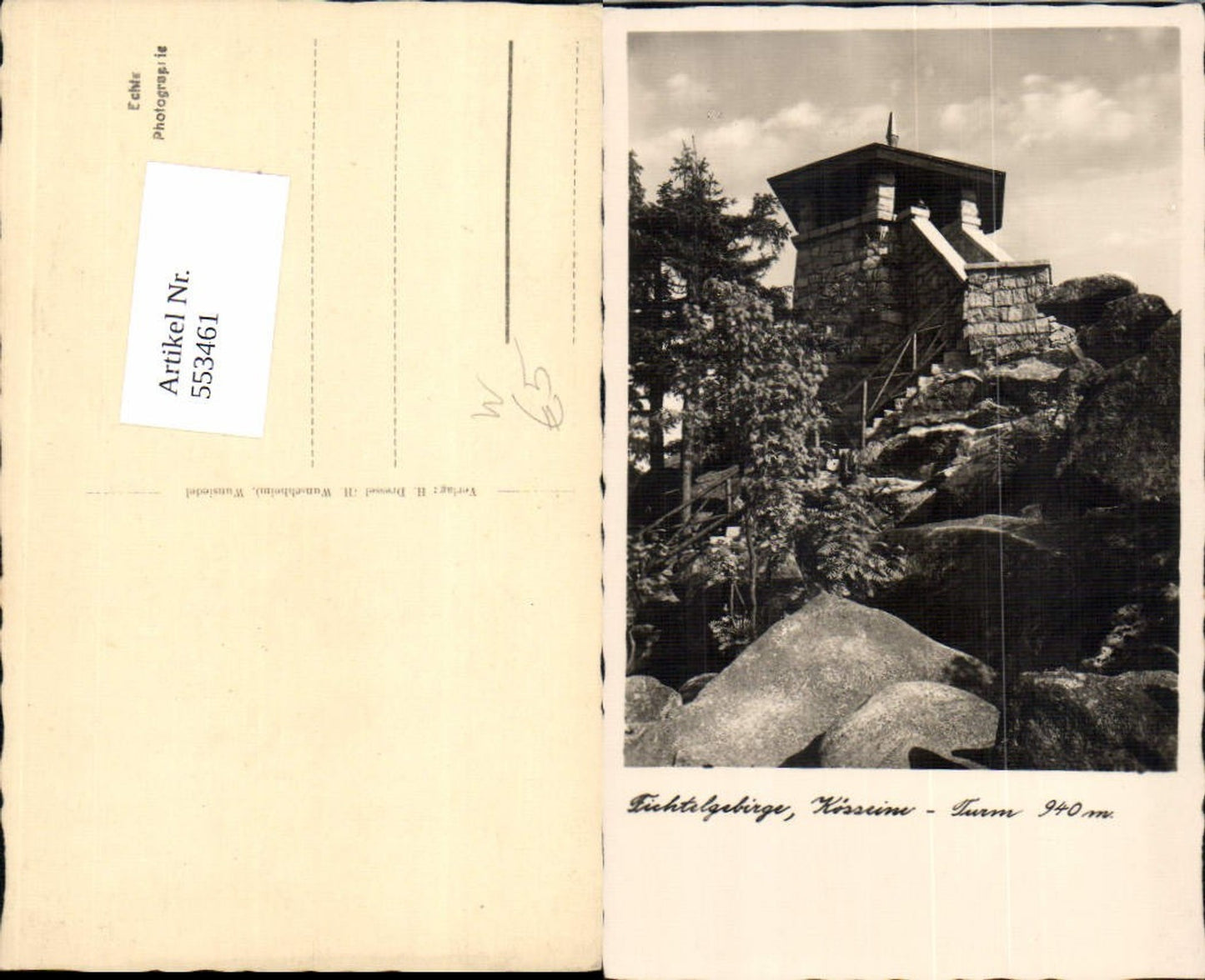 553461,Fichtelgebirge Kösseine Turm Wunsiedel