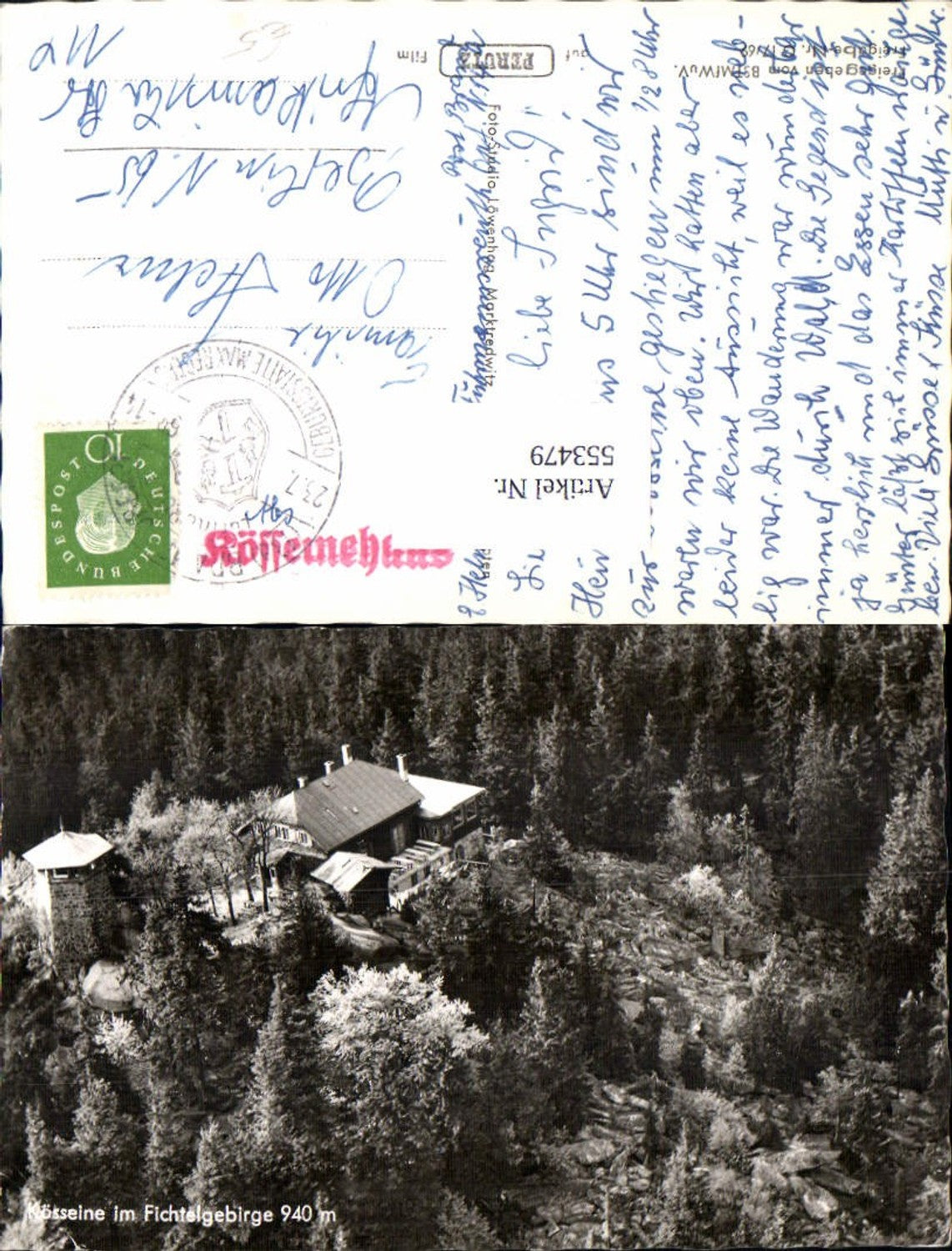 553479,Fichtelgebirge Kösseine Fliegeraufnahme Wunsiedel