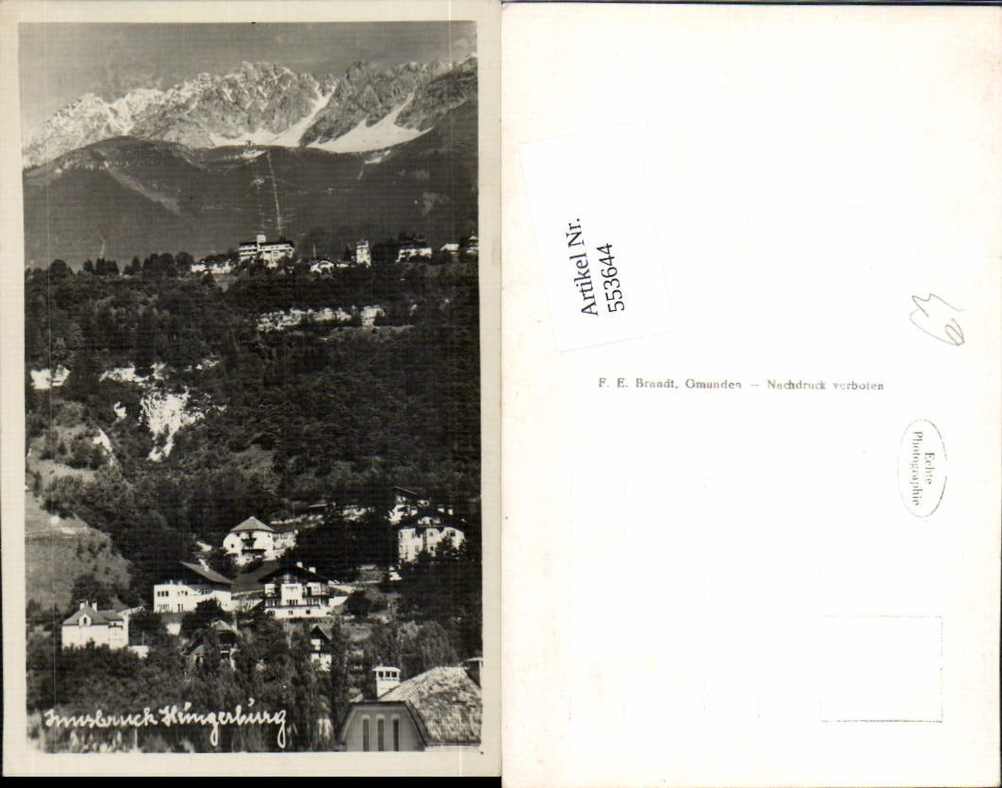 Alte Ansichtskarte – Old Postcard