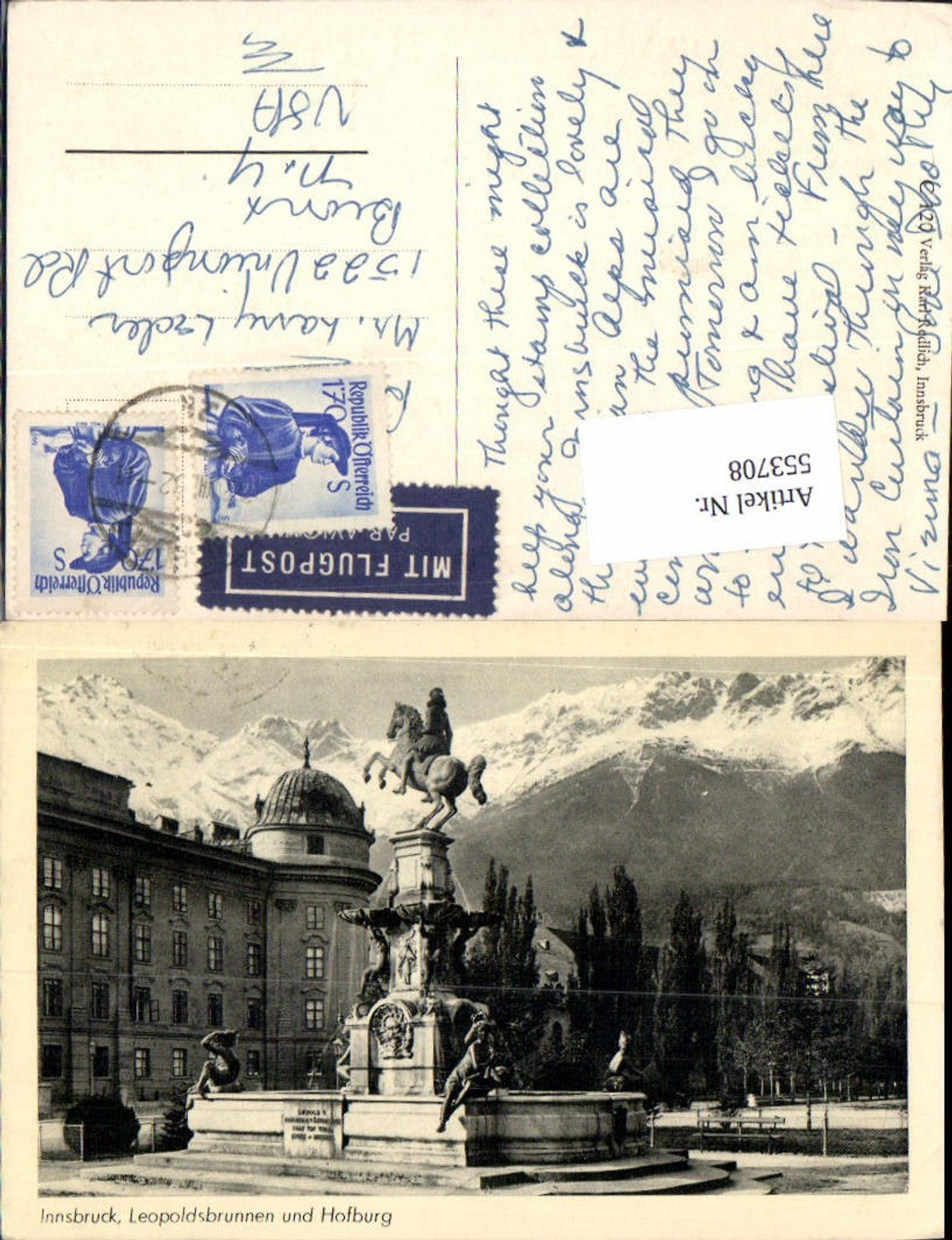 Alte Ansichtskarte – Old Postcard