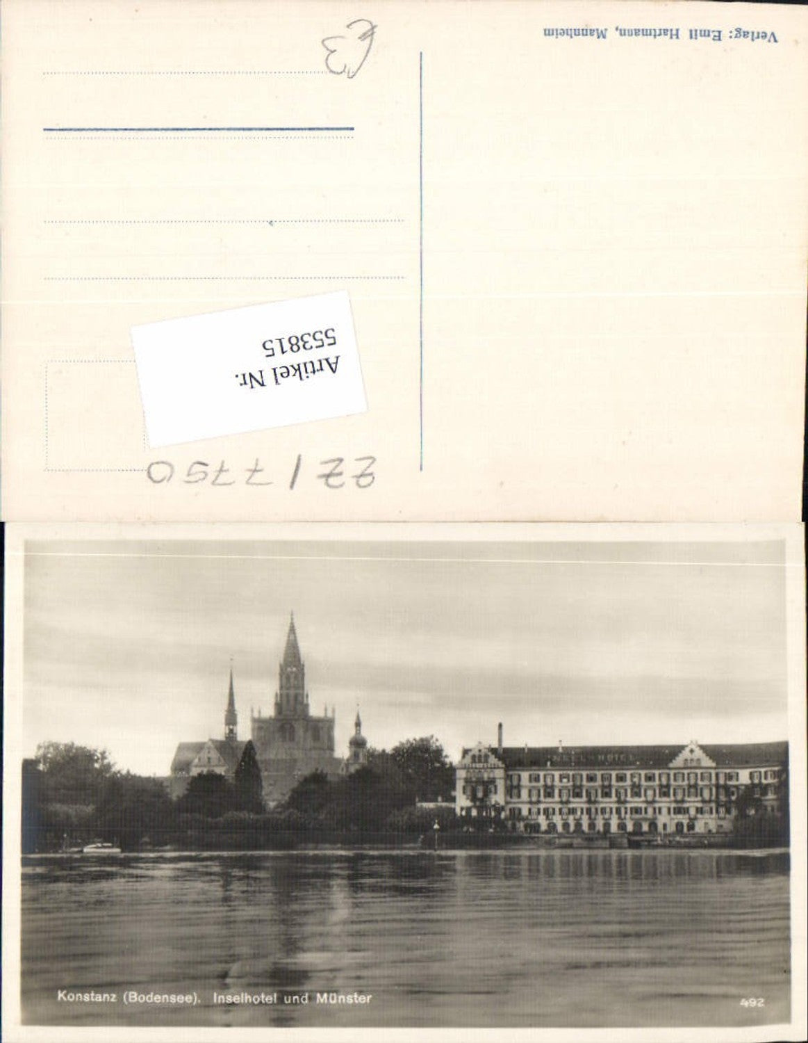 553815, Konstanz on Lake Constance, Inselhotel