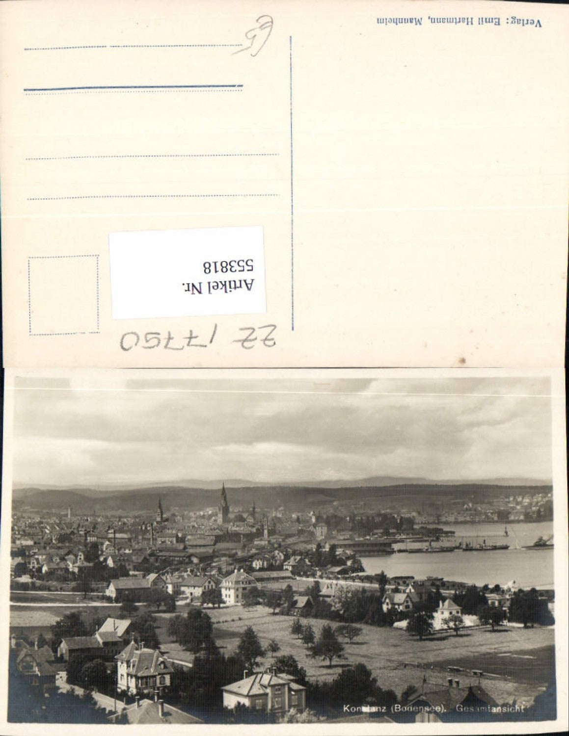 553818,Konstanz am Bodensee Teilansicht Villenviertel