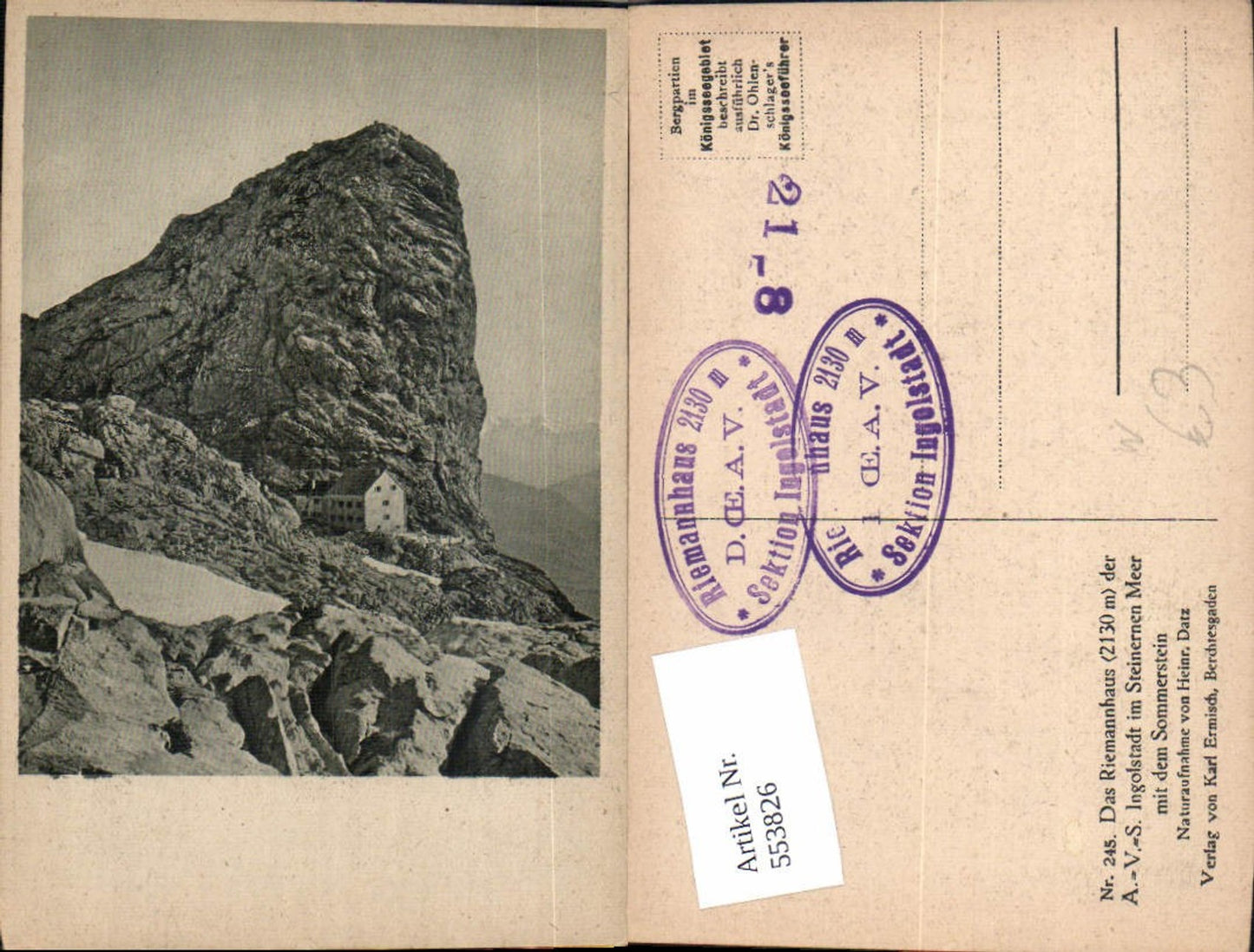 553826,Riemannhaus Oberstdorf Stempel