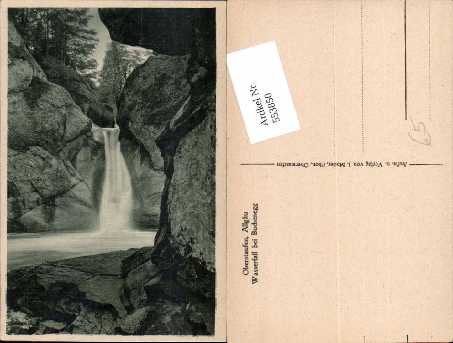 553850,Oberstaufen Steibis im Allgäu Buchenegg Wasserfall