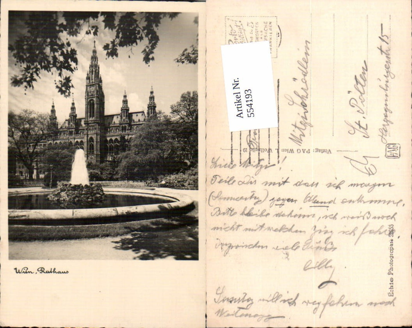 Alte Ansichtskarte – Old Postcard