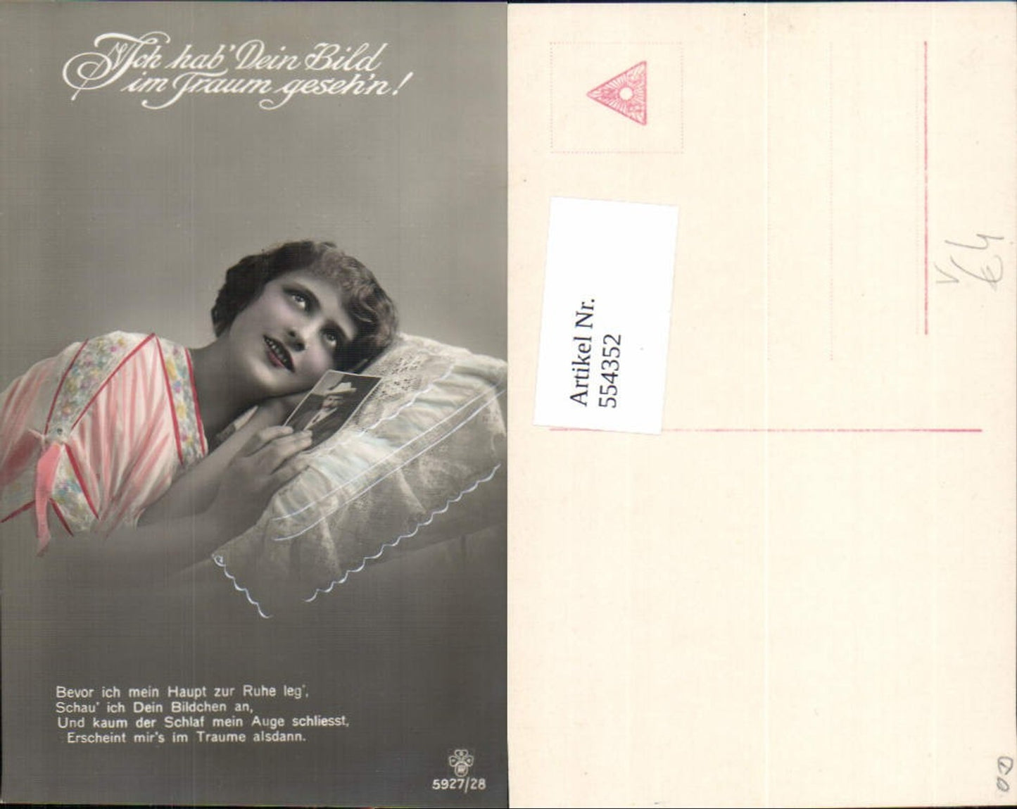 554352, great photo postcard woman fashion portrait love picture pub RPH SBW 5927-28