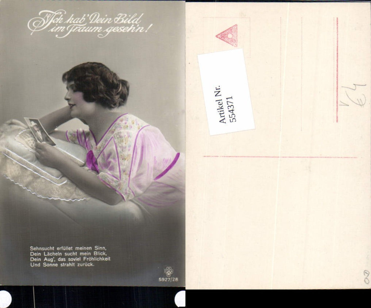 554371,tolle Foto-AK Frau Mode Portrait Bild Liebe pub RPH SBW 5927-28