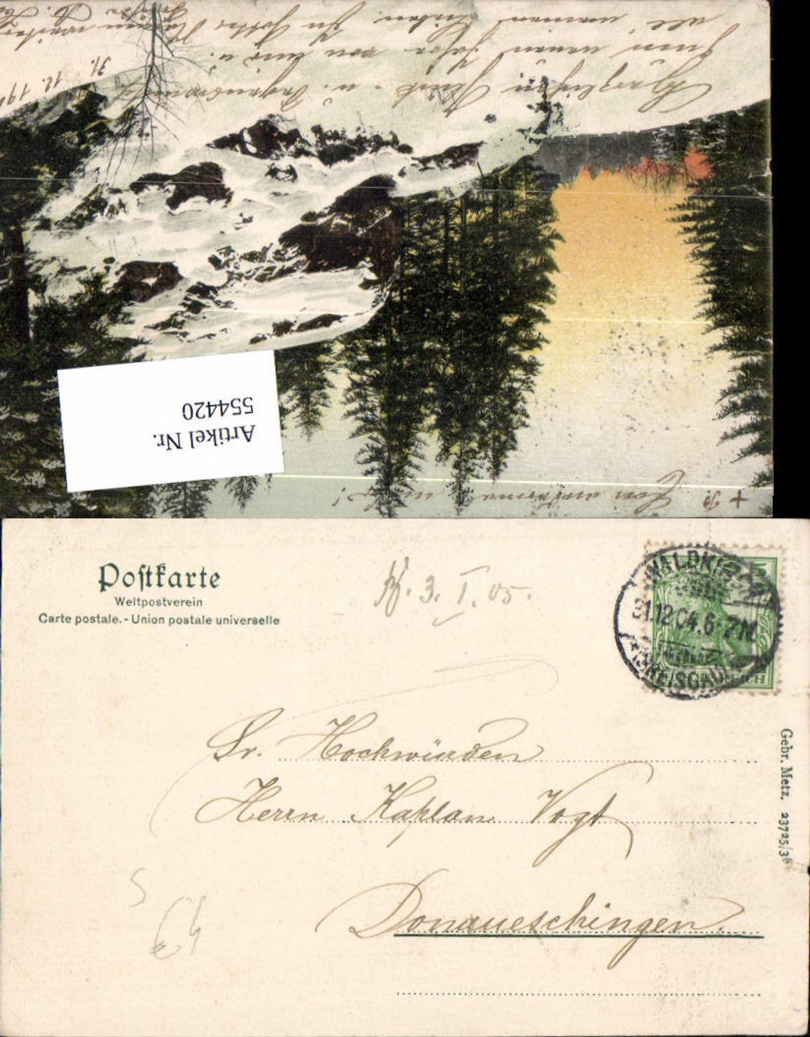 Alte Ansichtskarte – Old Postcard