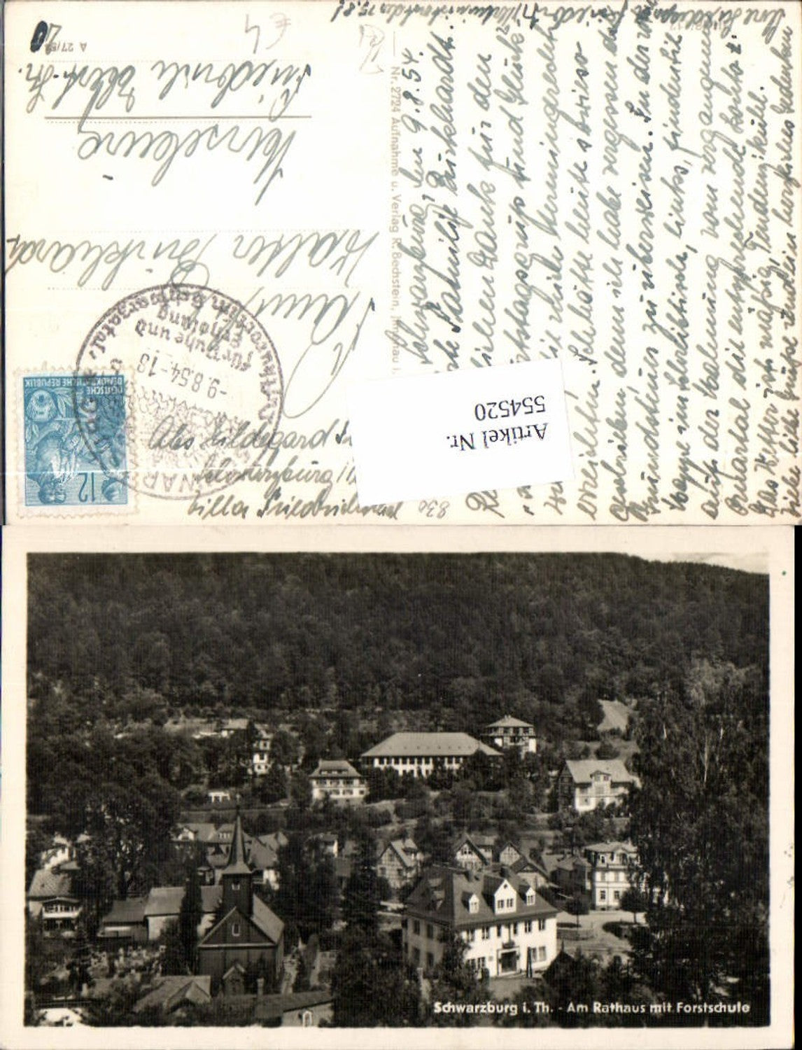 554520, Schwarzburg Blankenburg Thuringia Schwarzatal Forestry School