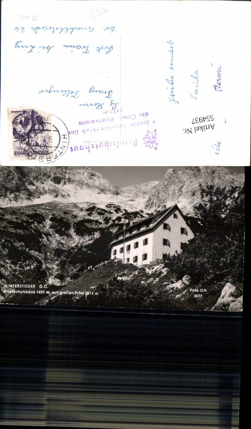 554937,Hinterstoder Prielschutzhaus am gr. Priel pub Foto Oth 2517