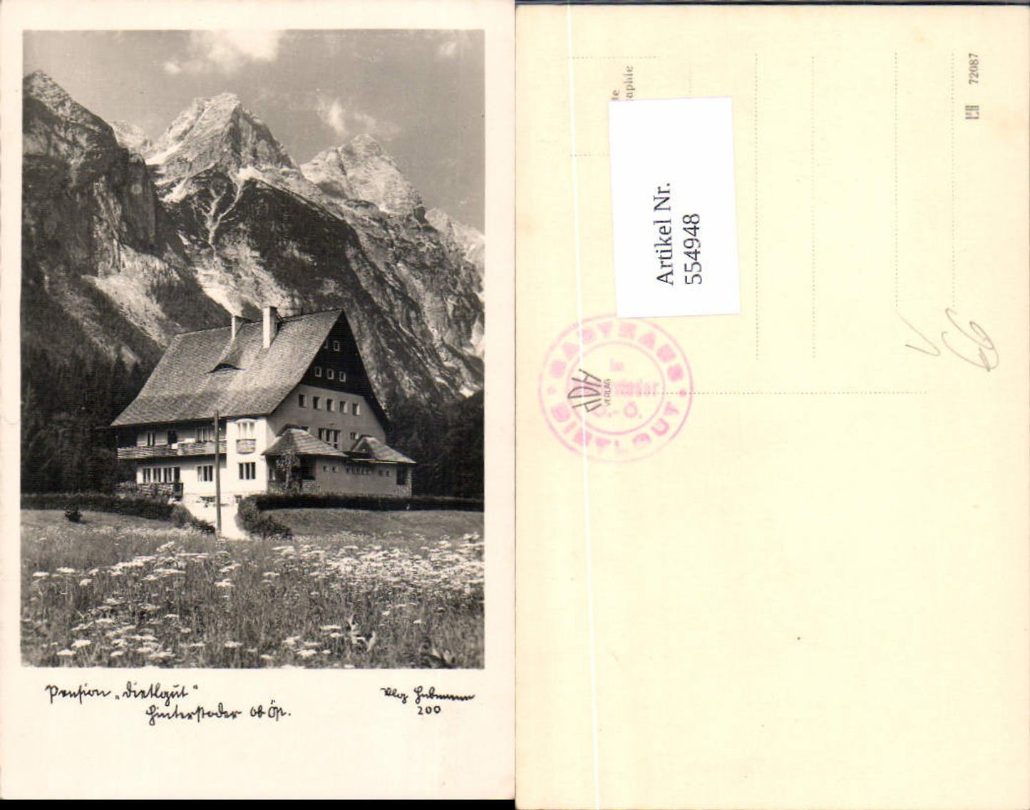 554948,Hinterstoder Pension Dietlgut pub Hubmann 200