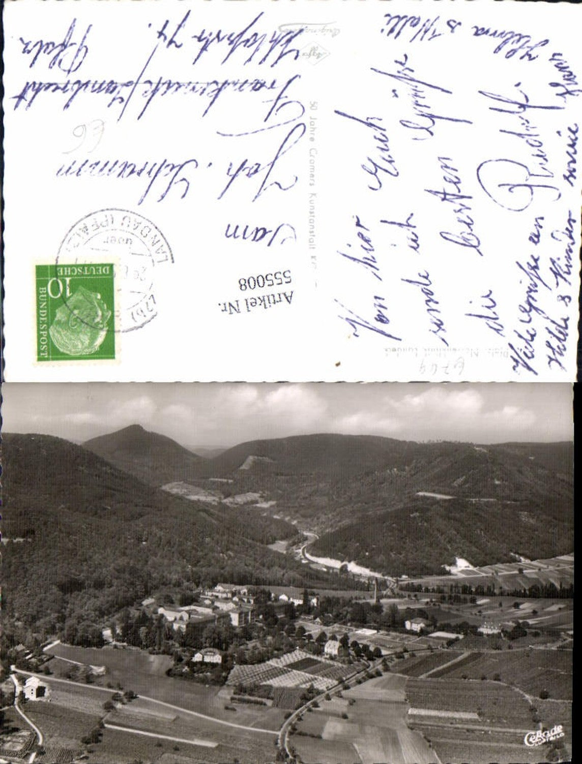 555008,Fliegeraufnahme Pfälz Landeck Landau