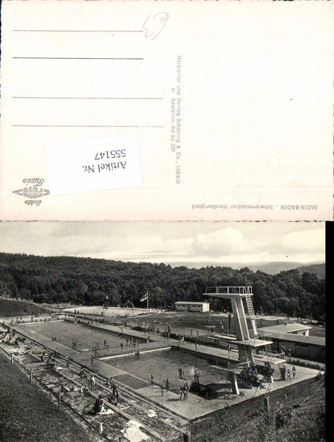 555147,Baden Baden Hardbergbad Freibad Bad Sprungturm
