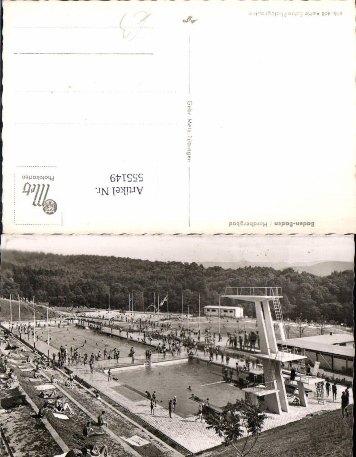 555149,Baden Baden Hardbergbad Freibad Bad Sprungturm