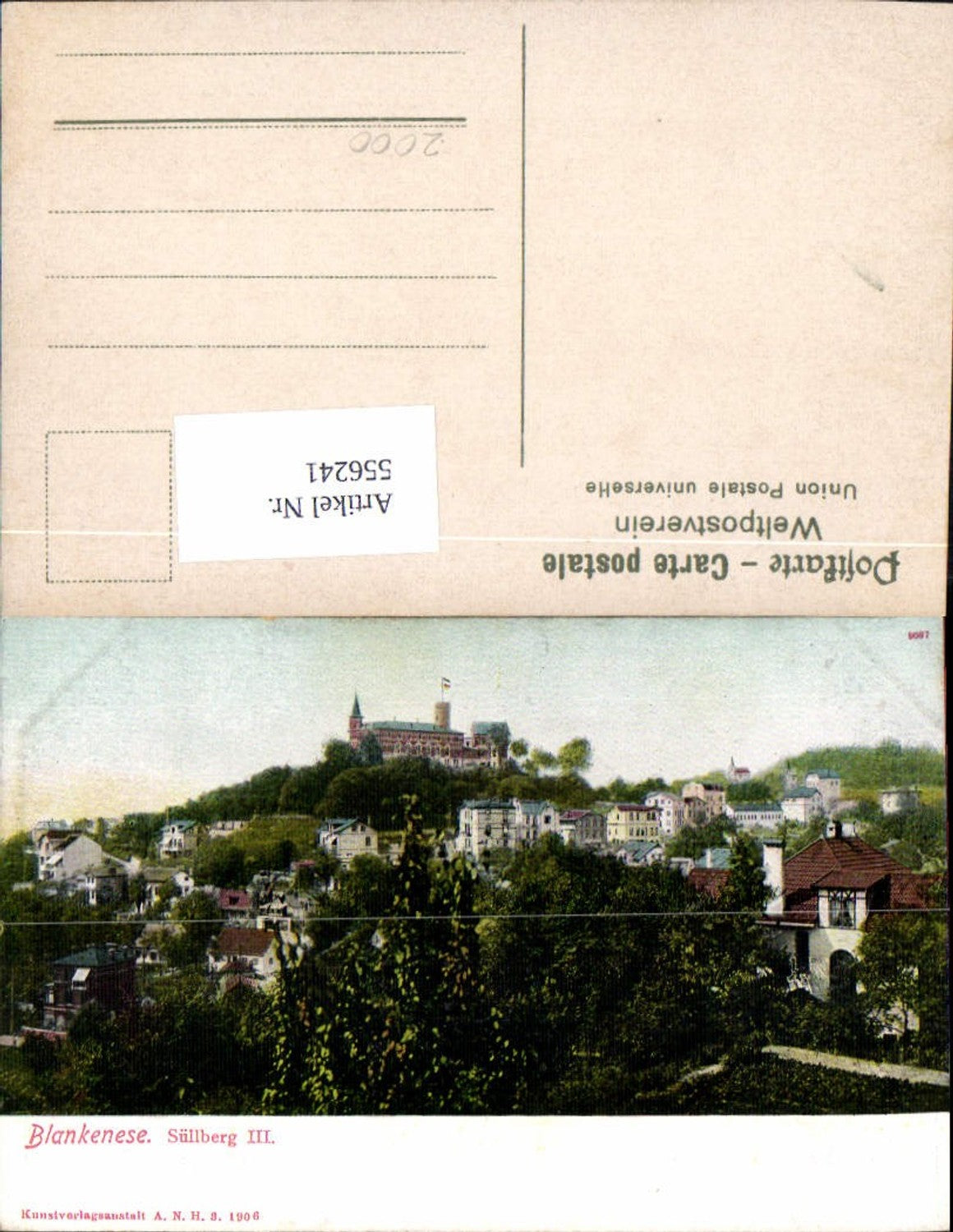 556241,Hamburg Altona Blankenese Süllberg III. Villen