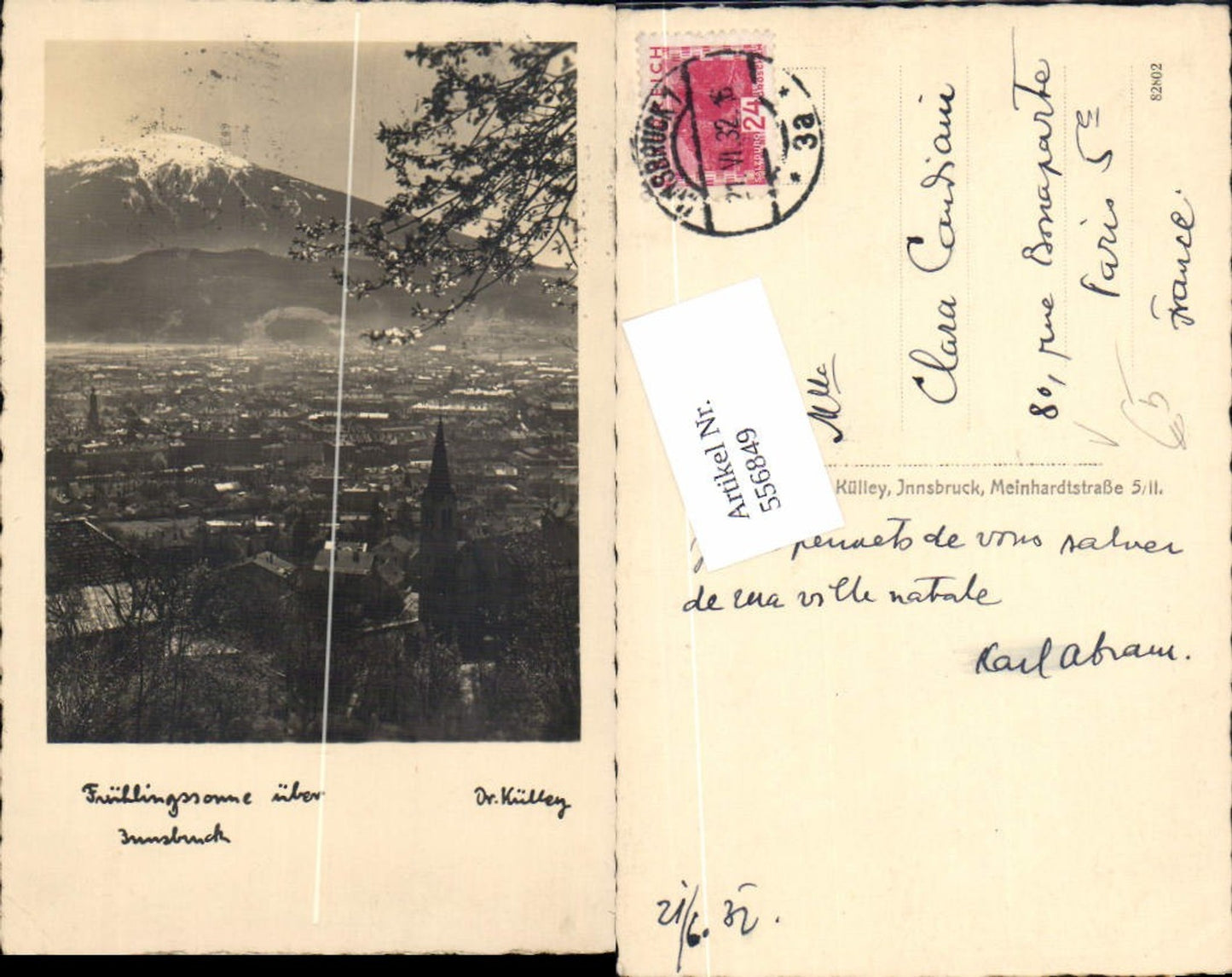Alte Ansichtskarte – Old Postcard