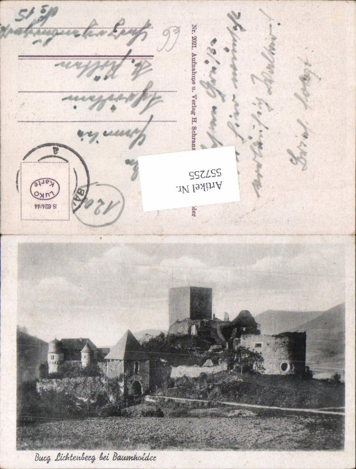 557255,Burg Lichtenberg bei Baumholder Lk Birkenfeld