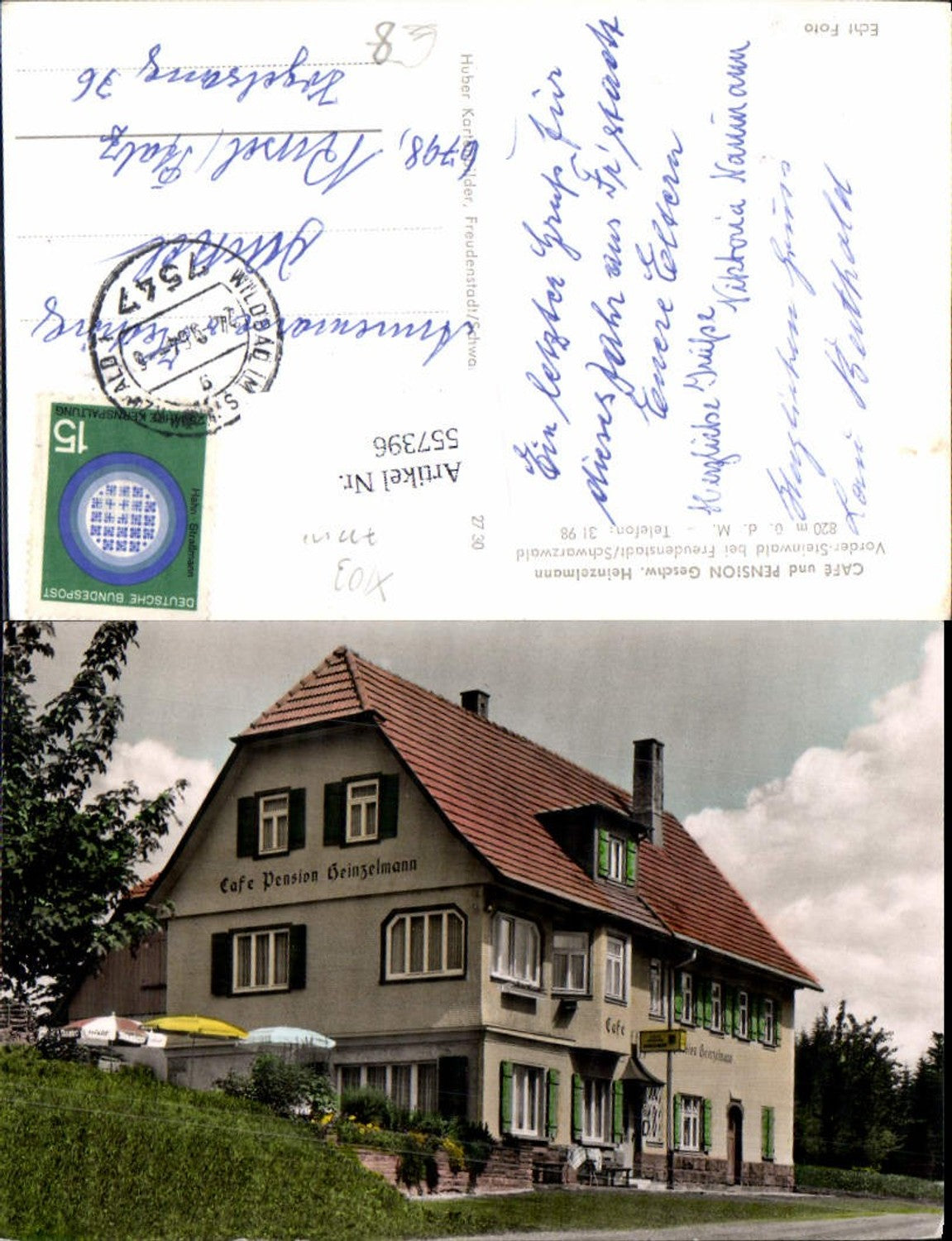 557396,tolle AK Vorder Steinwald bei Freudenstadt Schwarzwald