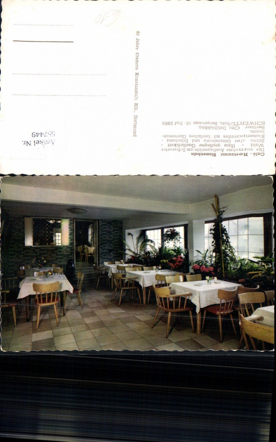 557449,tolle AK Schwerte an der Ruhr Cafe Restaurant Blumenhain LK Unna