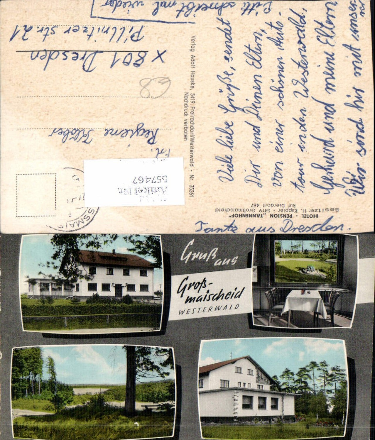 557467,Großmaischeid Dierdorf Hotel Pension Tannenhof LK Neuwied