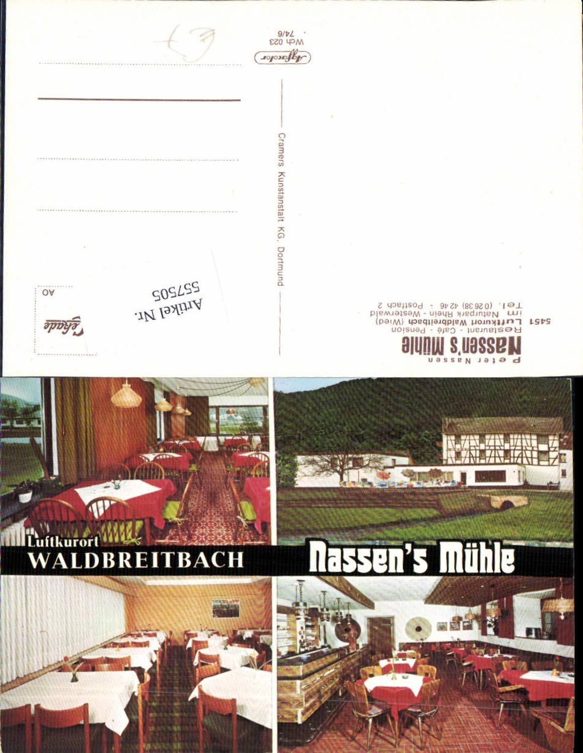 557505,Waldbreitbach Wied Westerwald Nassen Mühle Gasthof Rengsdorf LK Neuwied