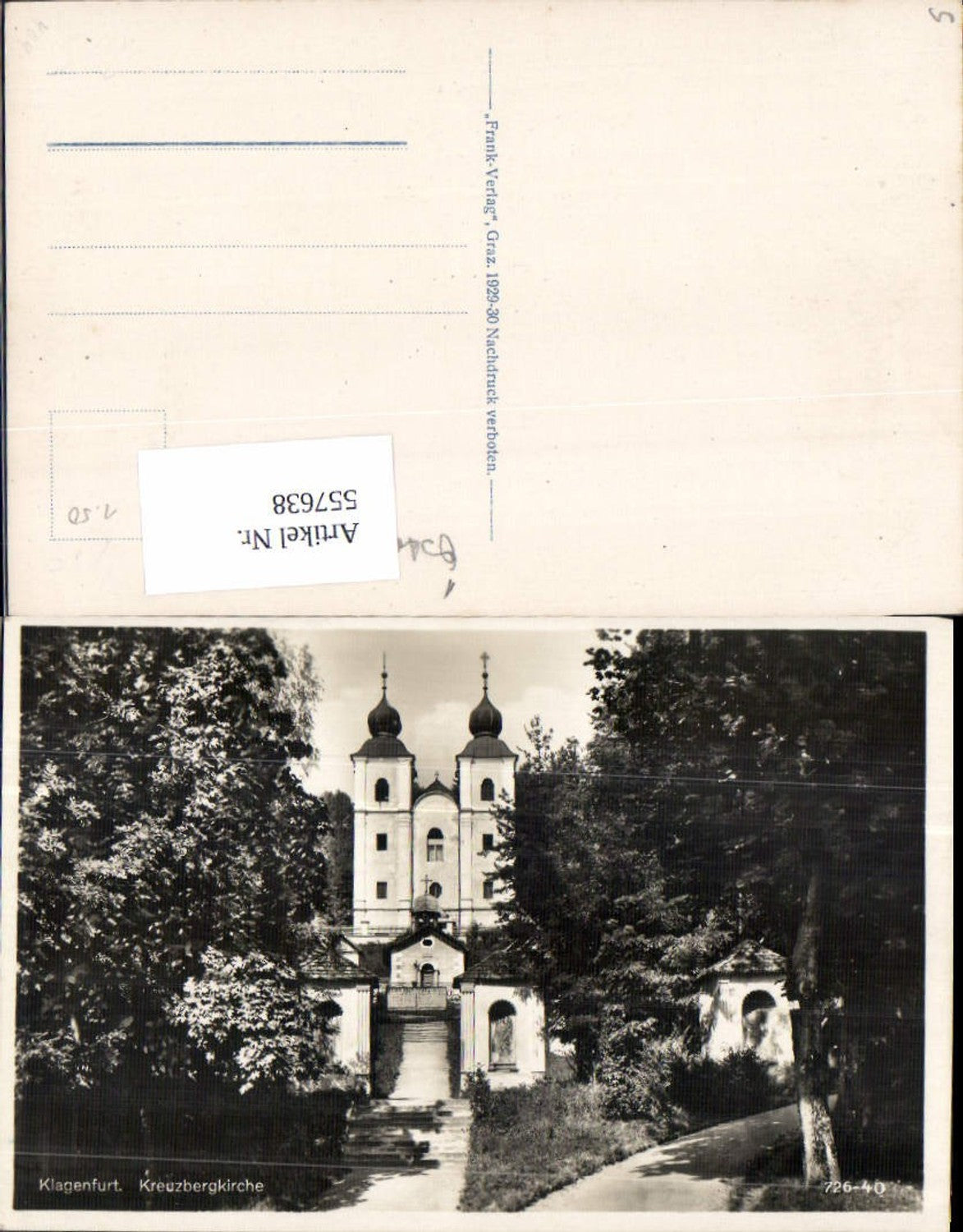 557638,Klagenfurt am Wörthersee Kreuzbergkirche Kreuzberg
