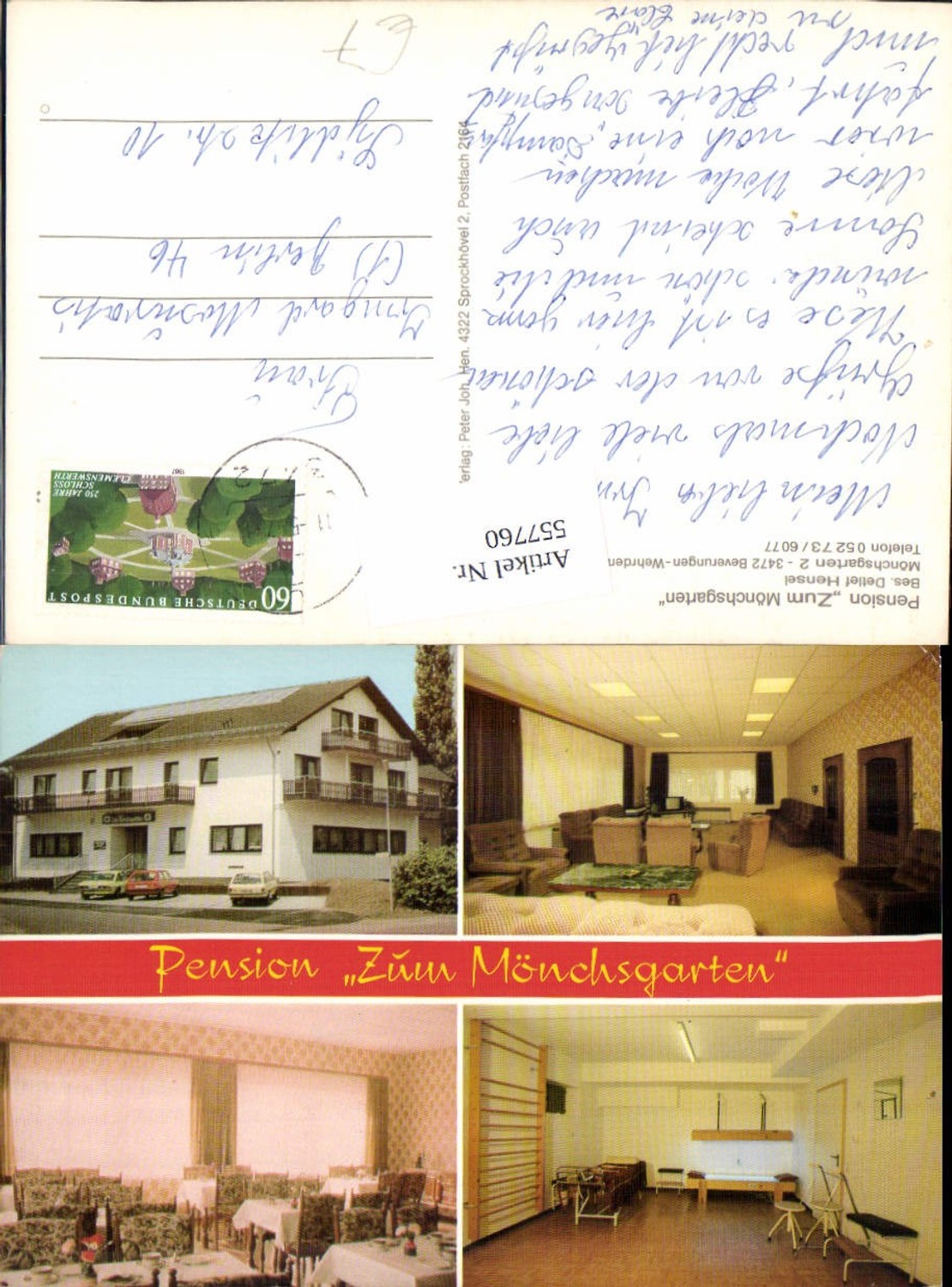 557760,Beverungen Wehrden Cafe Pension Zum Mönchsgarten LK Höxter