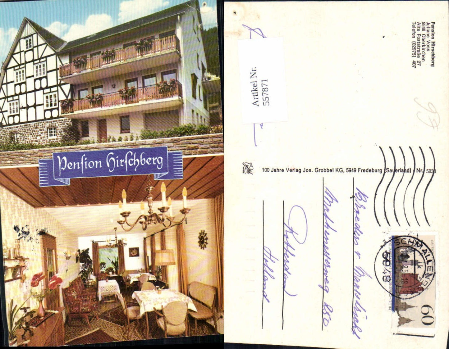 557871,Oberkirchen Pension Hirschberg Gastzimmer Ansicht