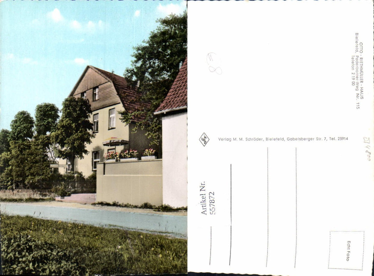 557872,Bielefeld Otto Riethmüller Haus Pension