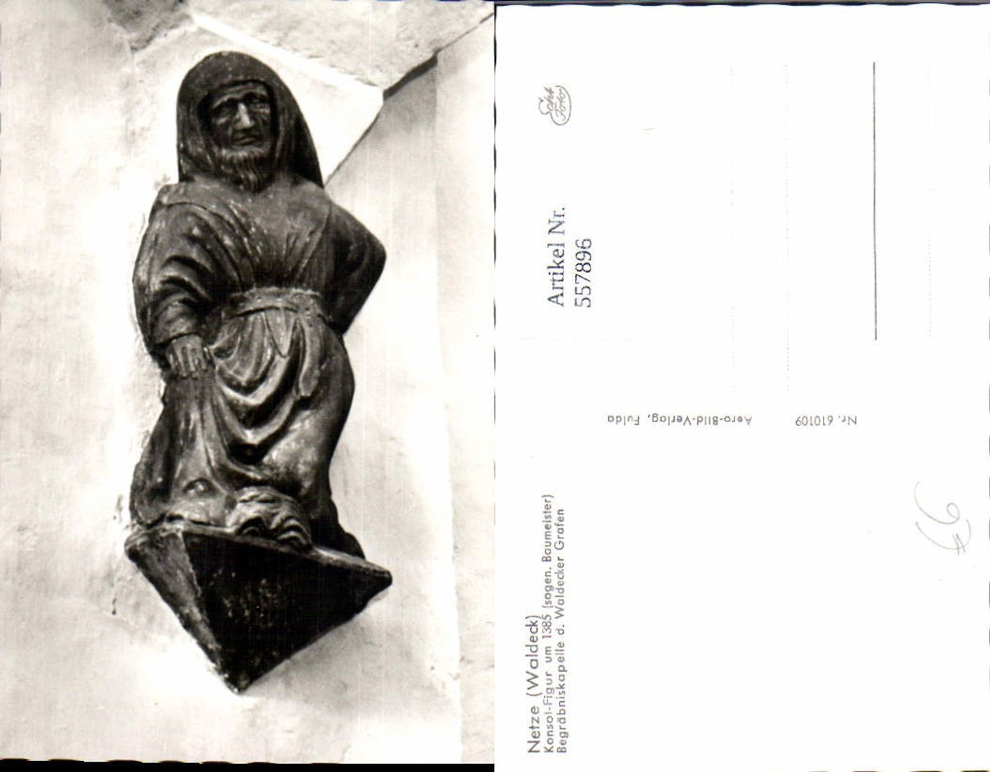 557896,Foto Ak Netze Waldeck Konsol-Figur Begräbniskirche