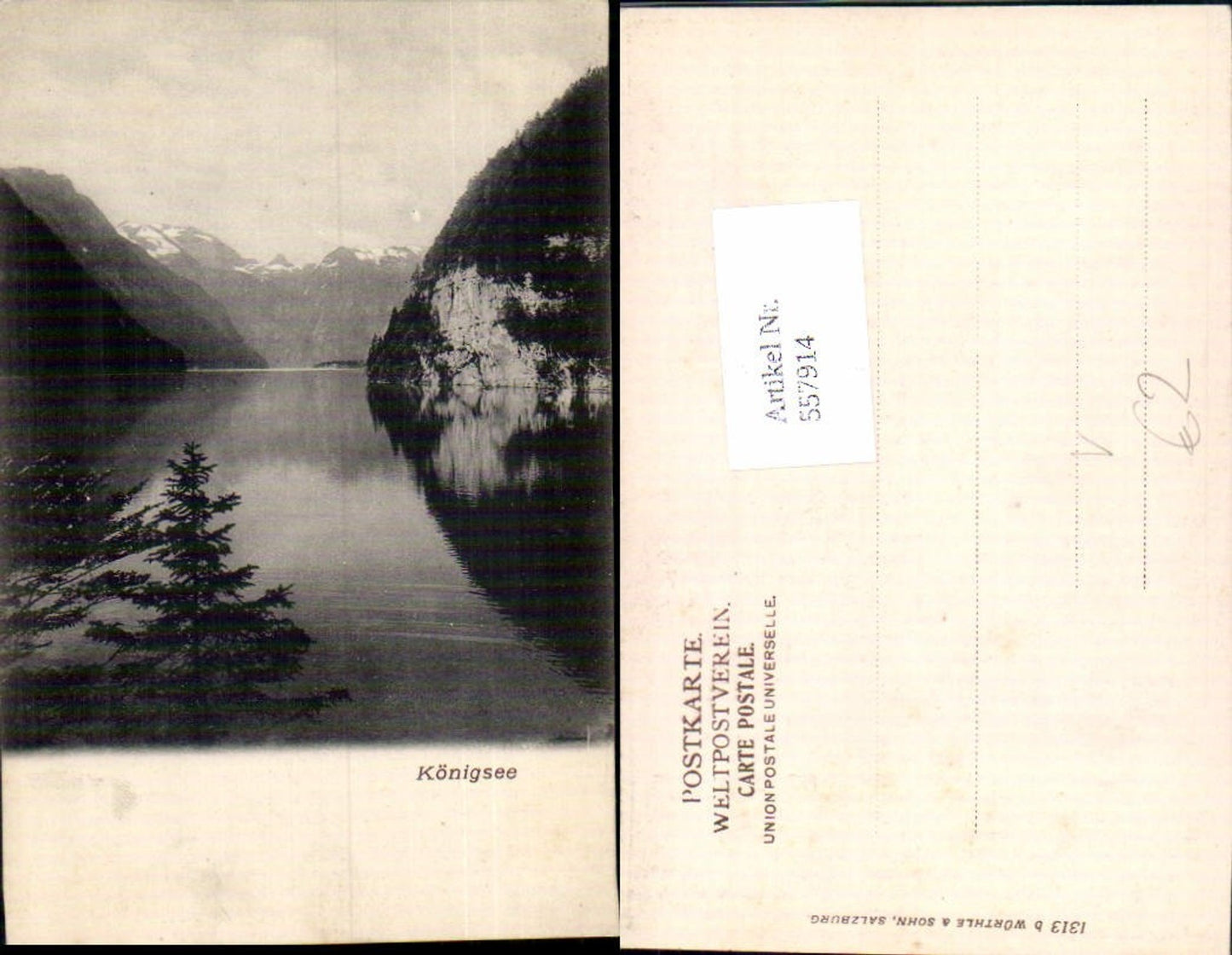 557914,Schönau am Königssee See Ansicht pub Würthle Sohn1313