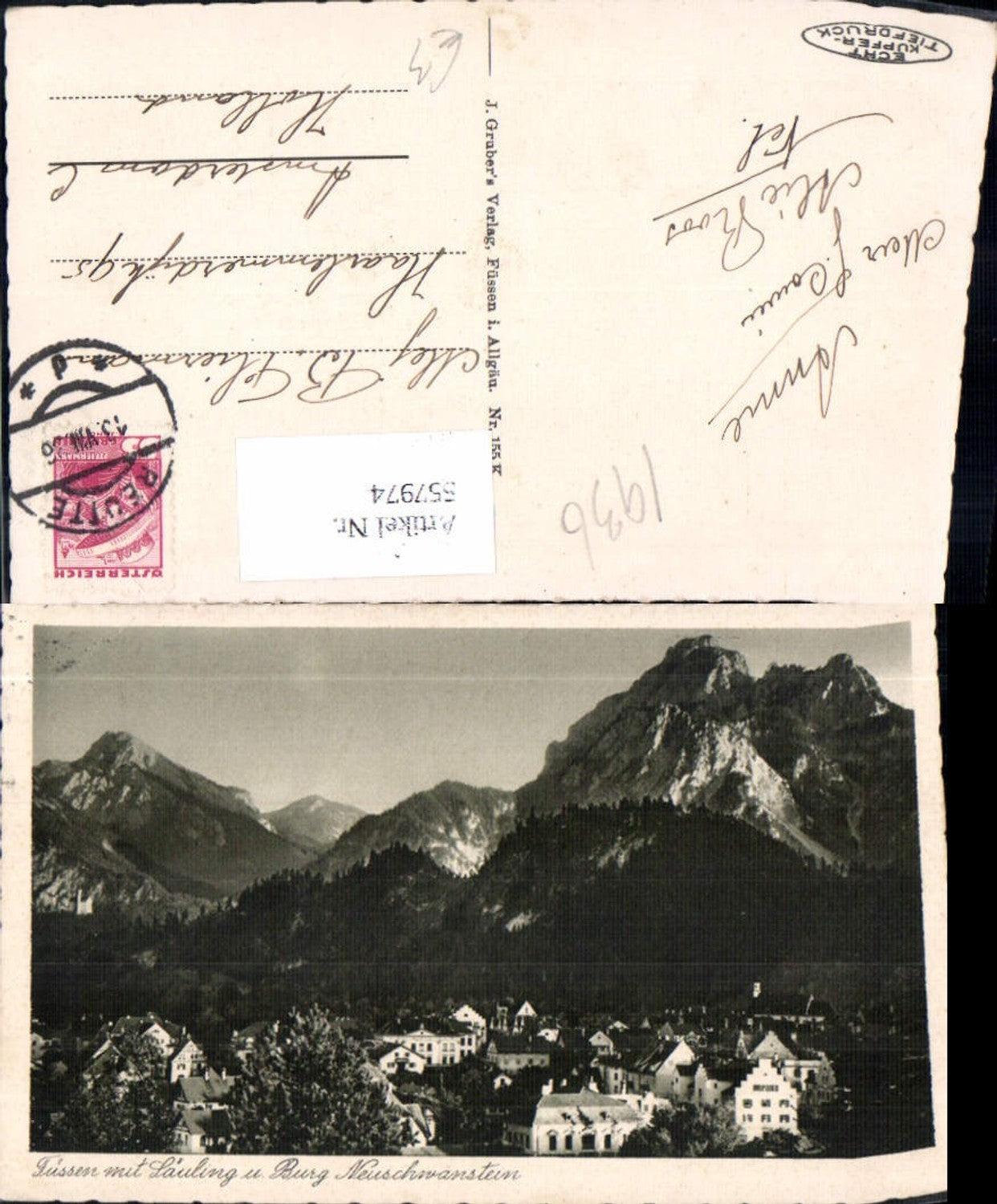 557974,Füssen m. Säuling u. Burg Neuschwanstein