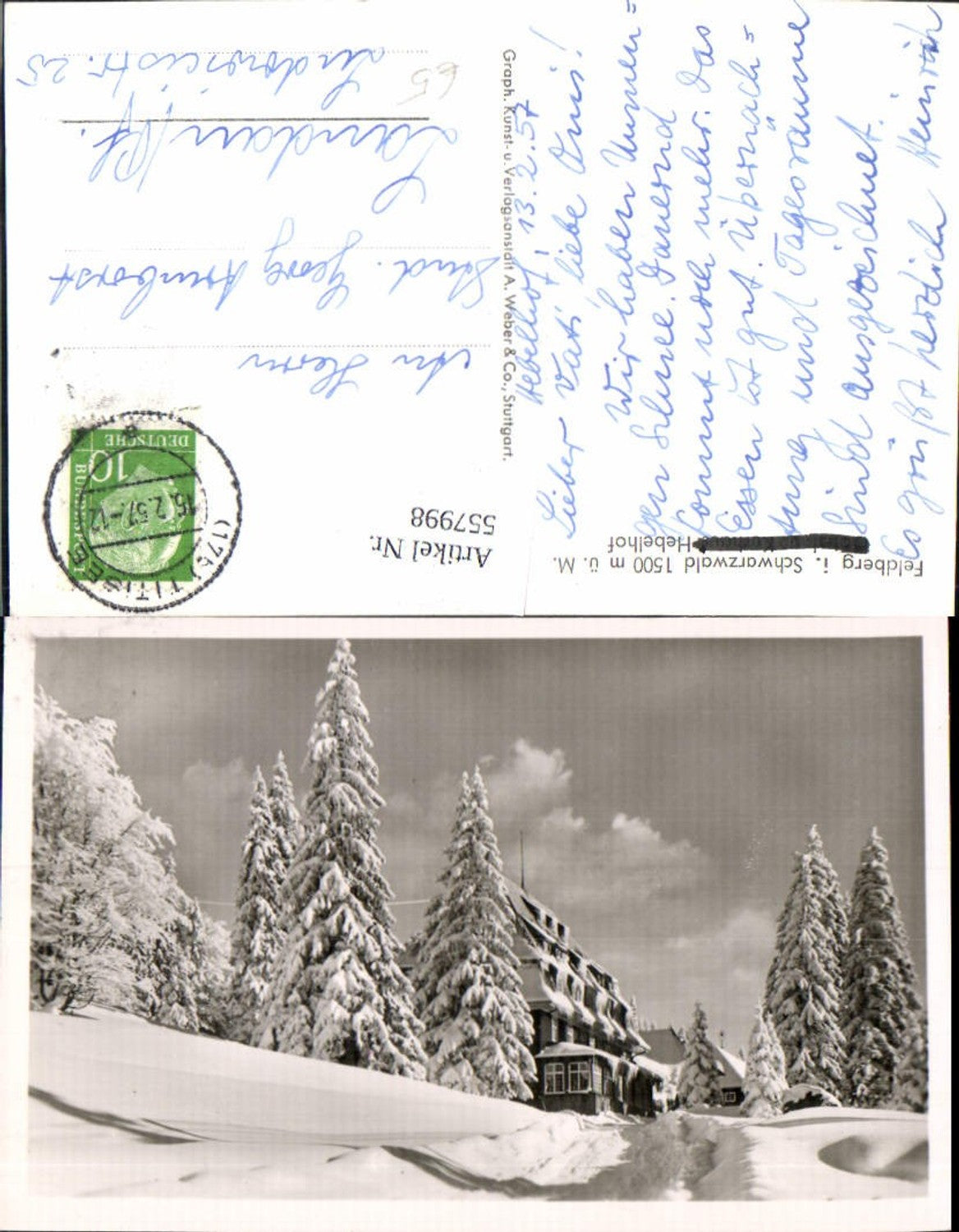 557998,Feldberg i. Schwarzwald Hebelhof Winteransicht