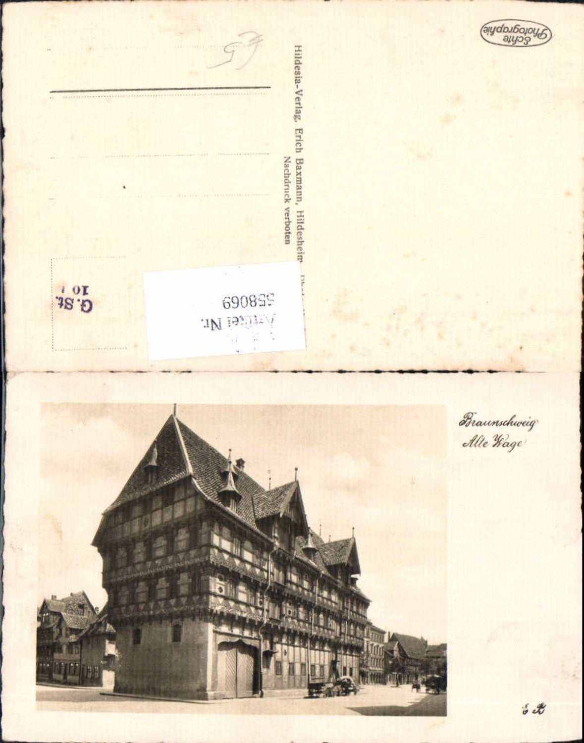 558069,Foto Ak Braunschweig Alte Wage