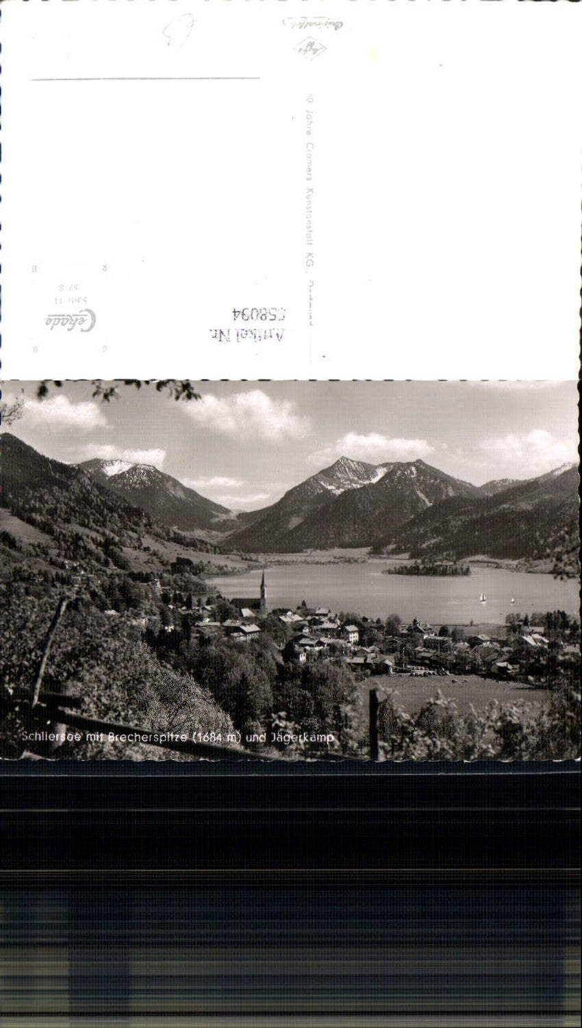 558094,Foto Ak Schliersee m. Brecherspitze u. Jägerkamp