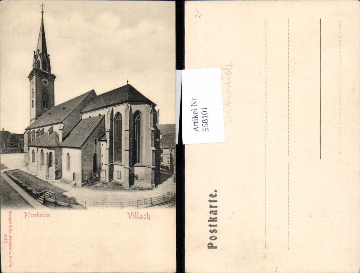 558101,Villach Kirche pub Stengel Co. 5542