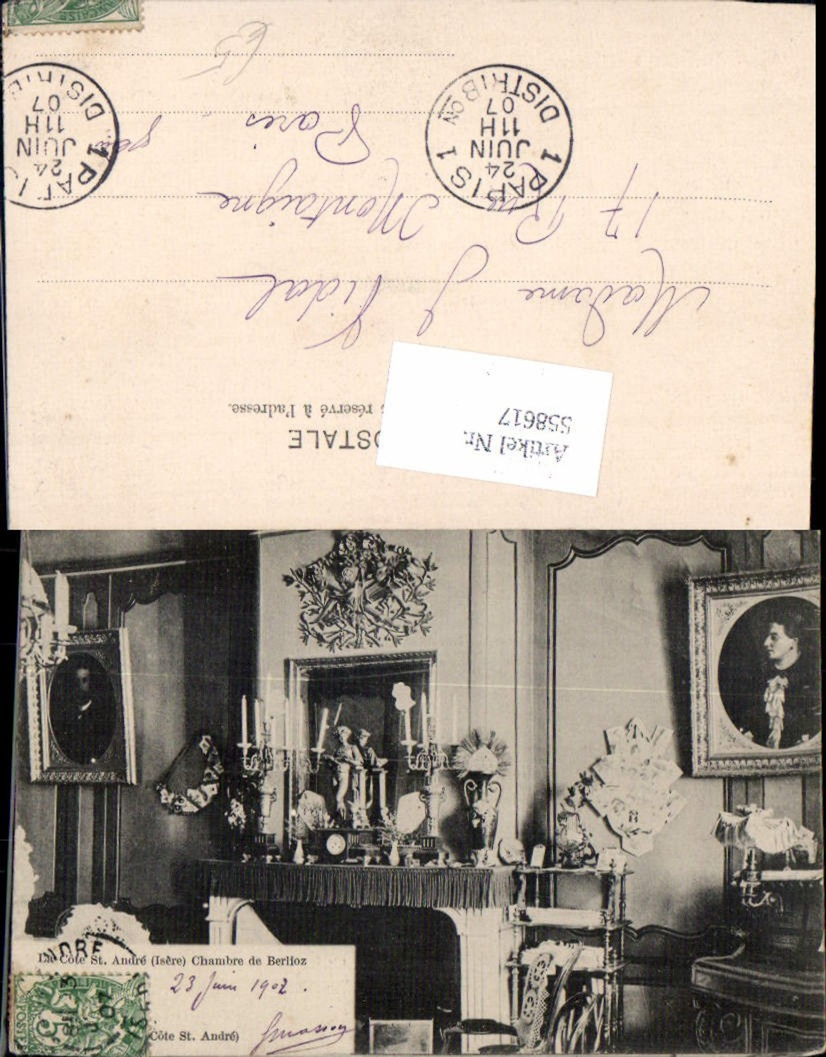 558617,France La Cote St. Andre Isere Chambre de Berlioz