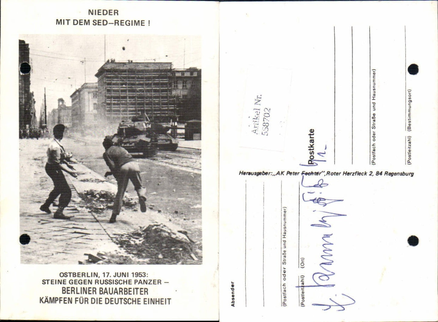 558702,Politik SED Regime DDR Panzer Ostberlin Berlin 1953