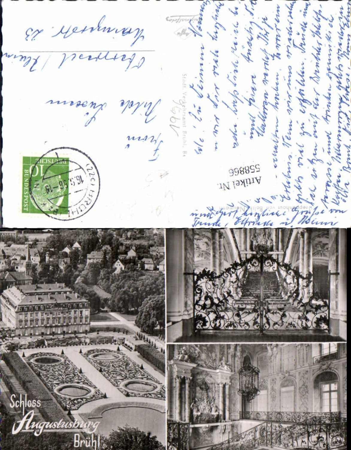 558866,Mehrbild Ak Schloss Augustusburg Brühl Tor Gitter