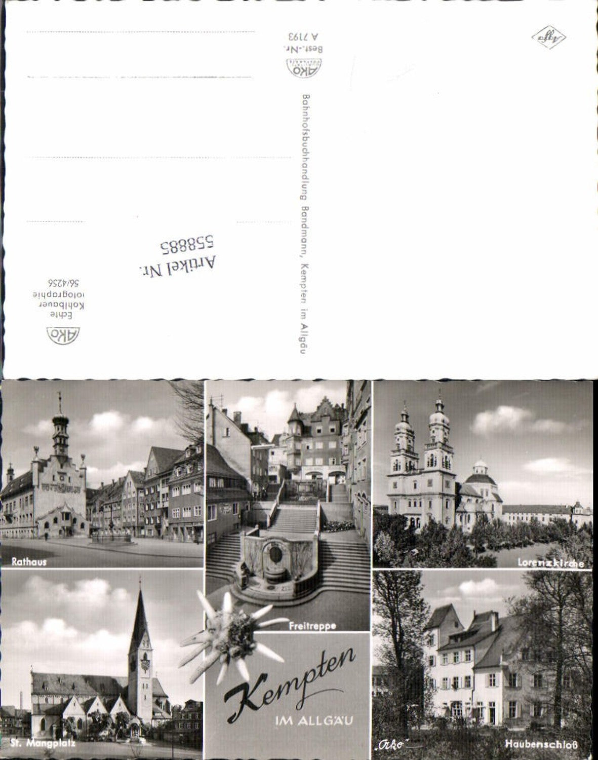 558885,Mehrbild Ak Kempten i. Allgäu Lorenzkirche Rathaus