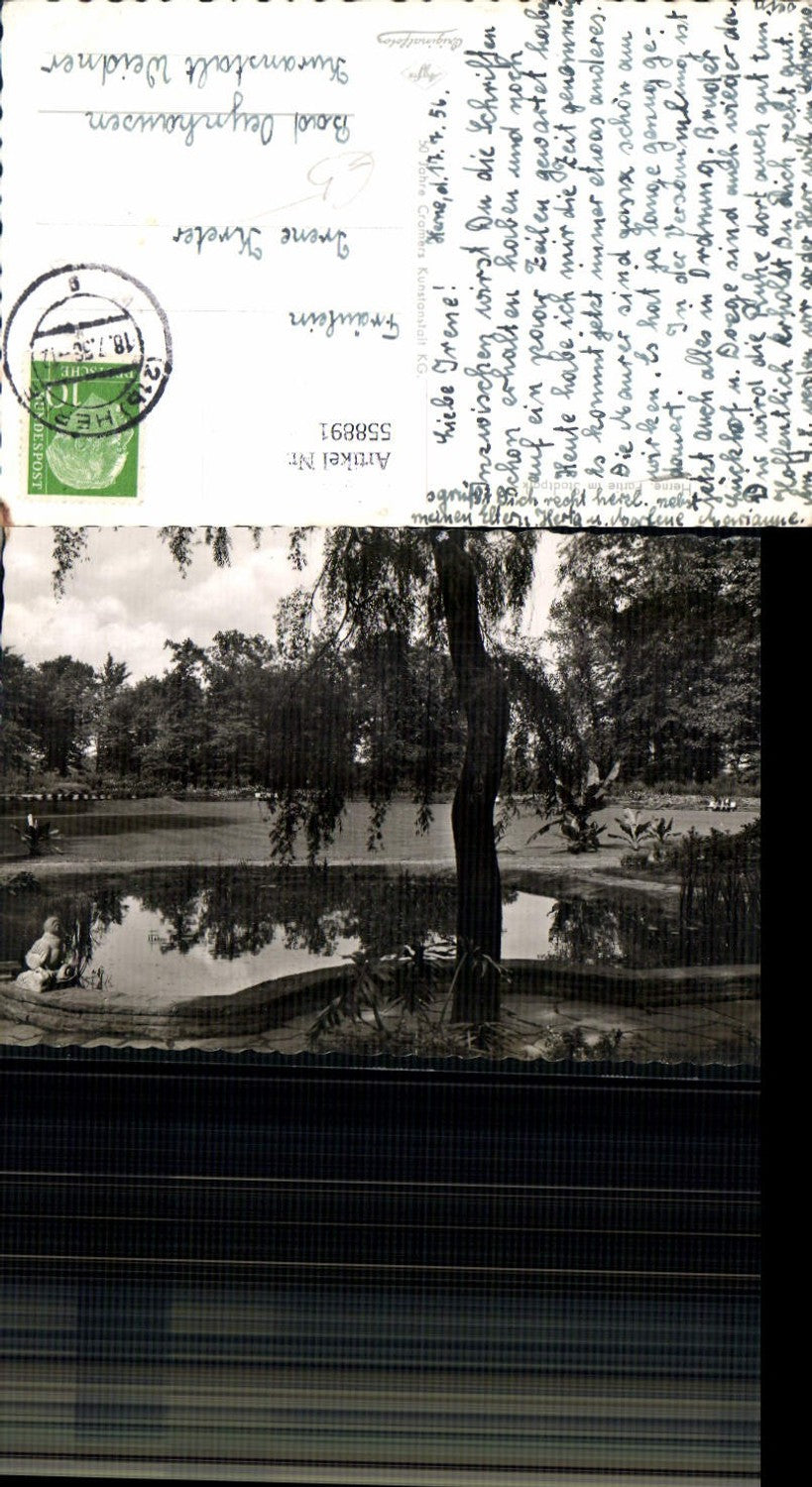 558891,Foto Ak Herne Partie im Stadtpark